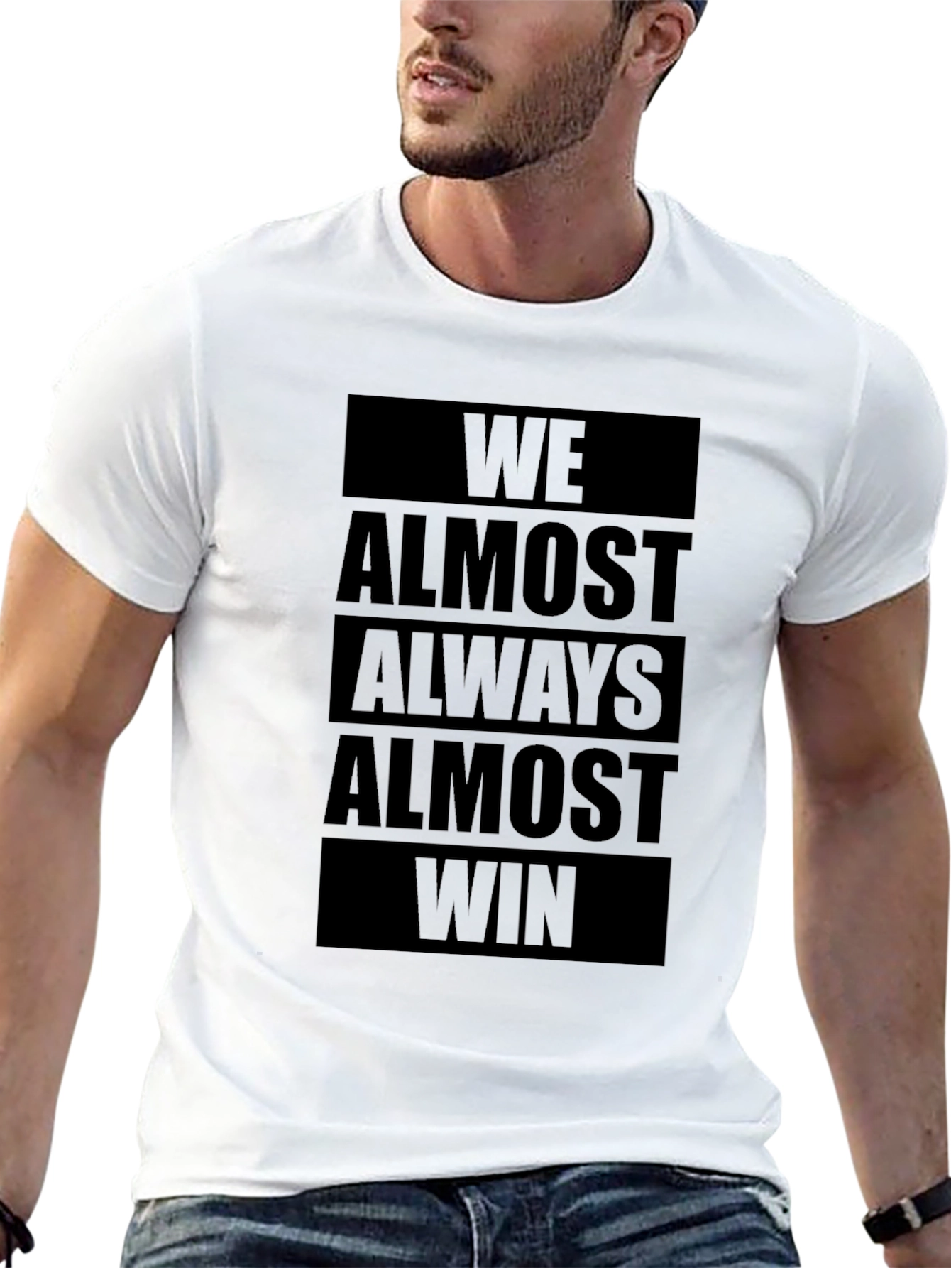 We Almost Always Almost Win Graphic Tee - Black