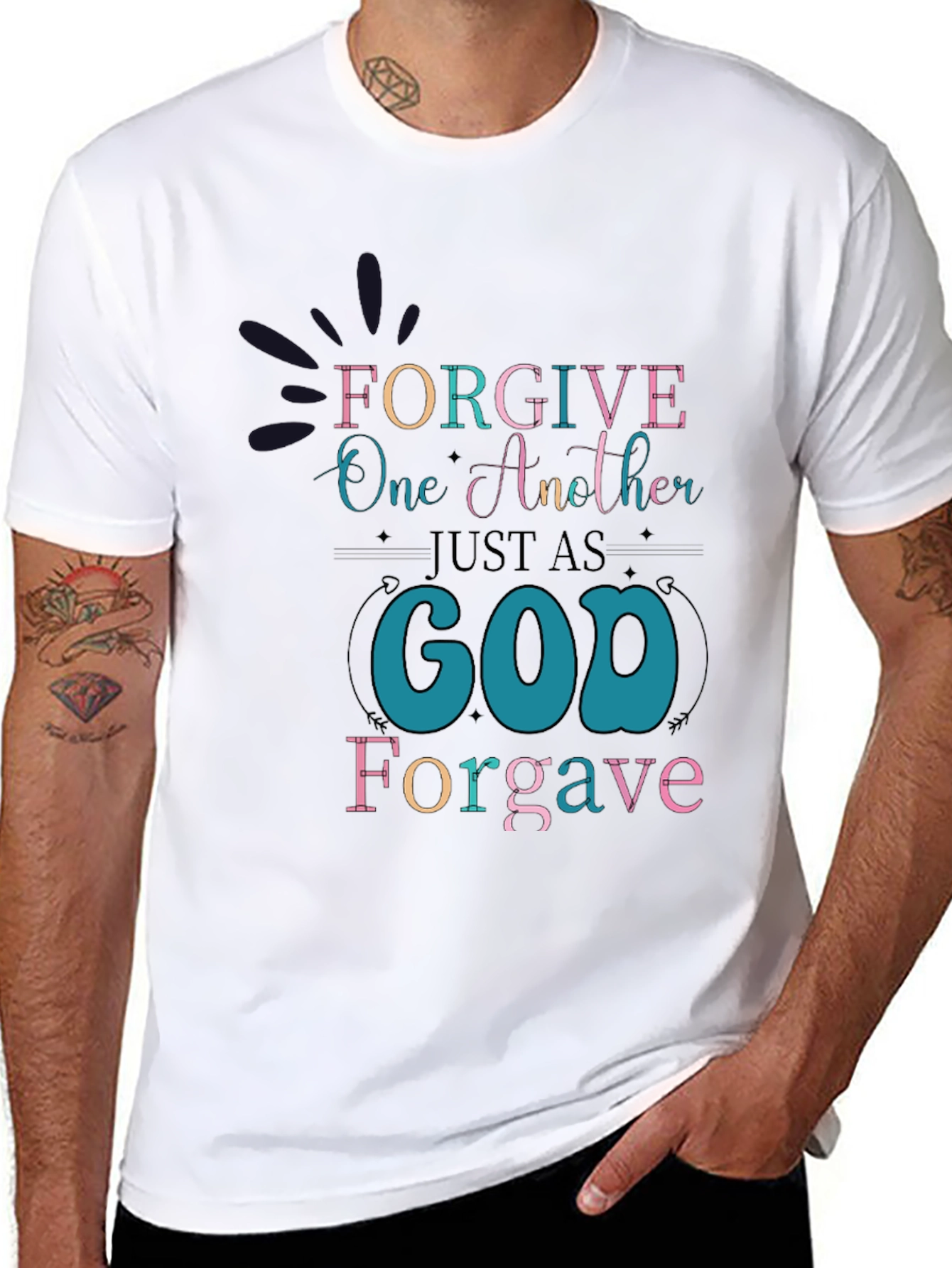 Forgive One Another Graphic Tee - Christian Apparel