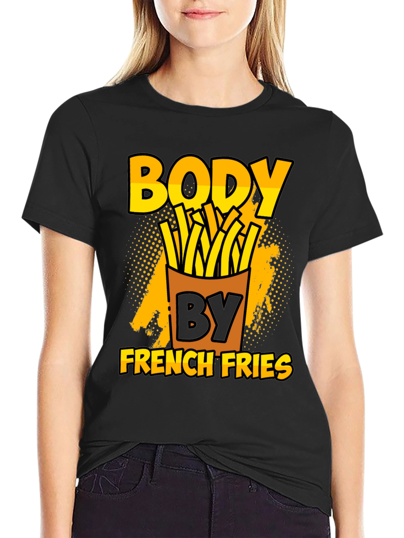 Body By French Fries Black T-Shirt
