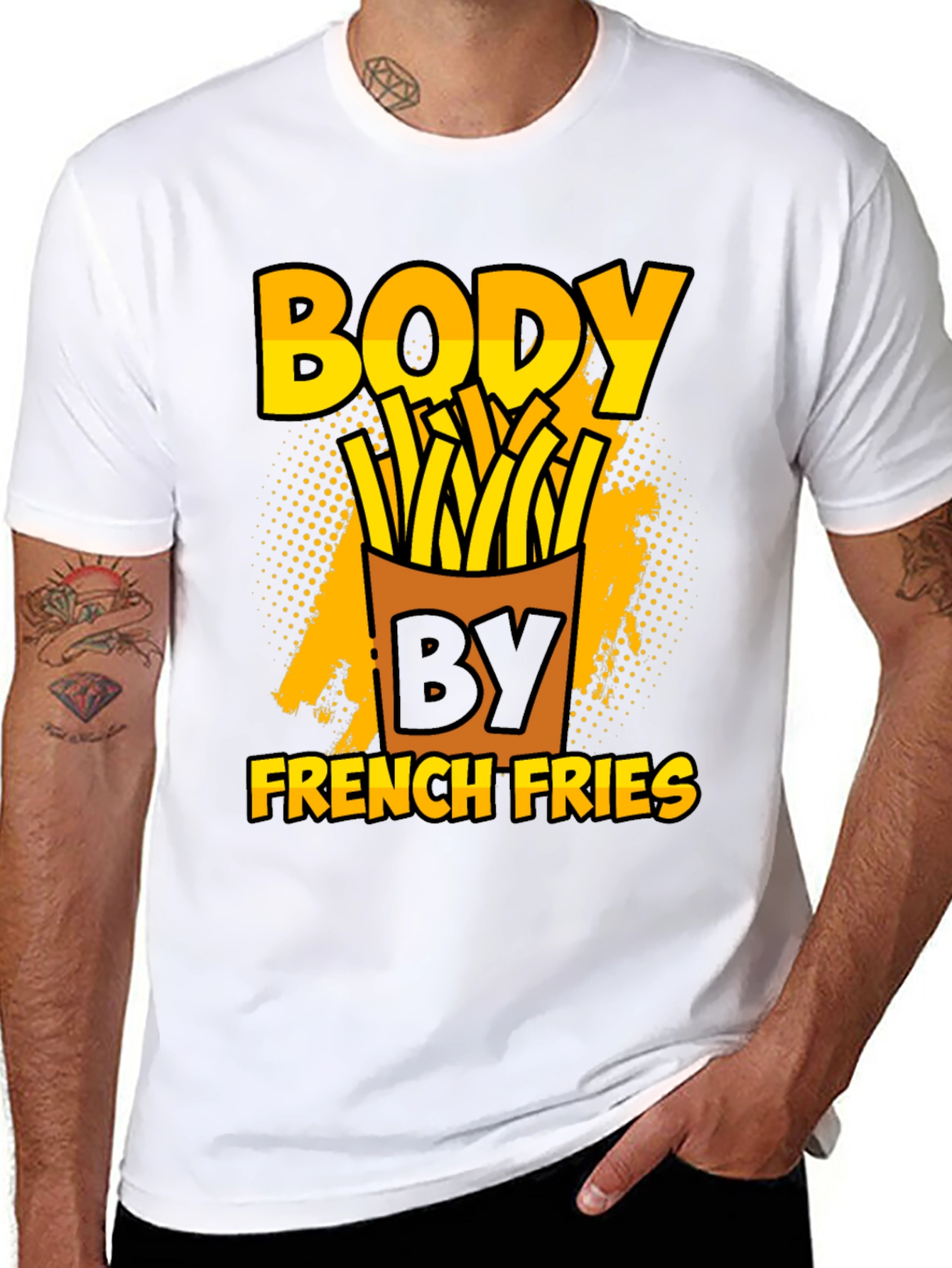 Body By French Fries Black T-Shirt