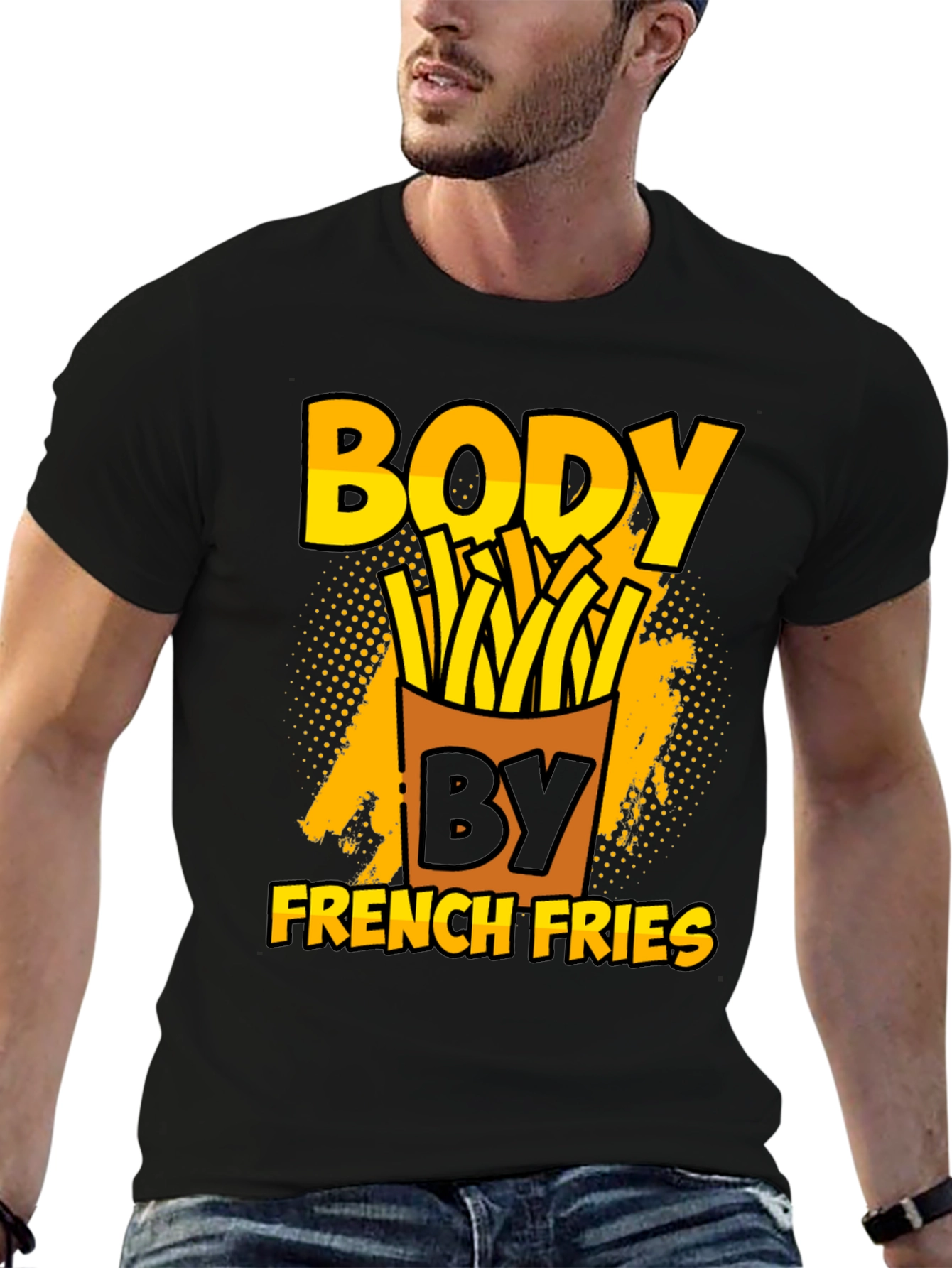 Body By French Fries Black T-Shirt