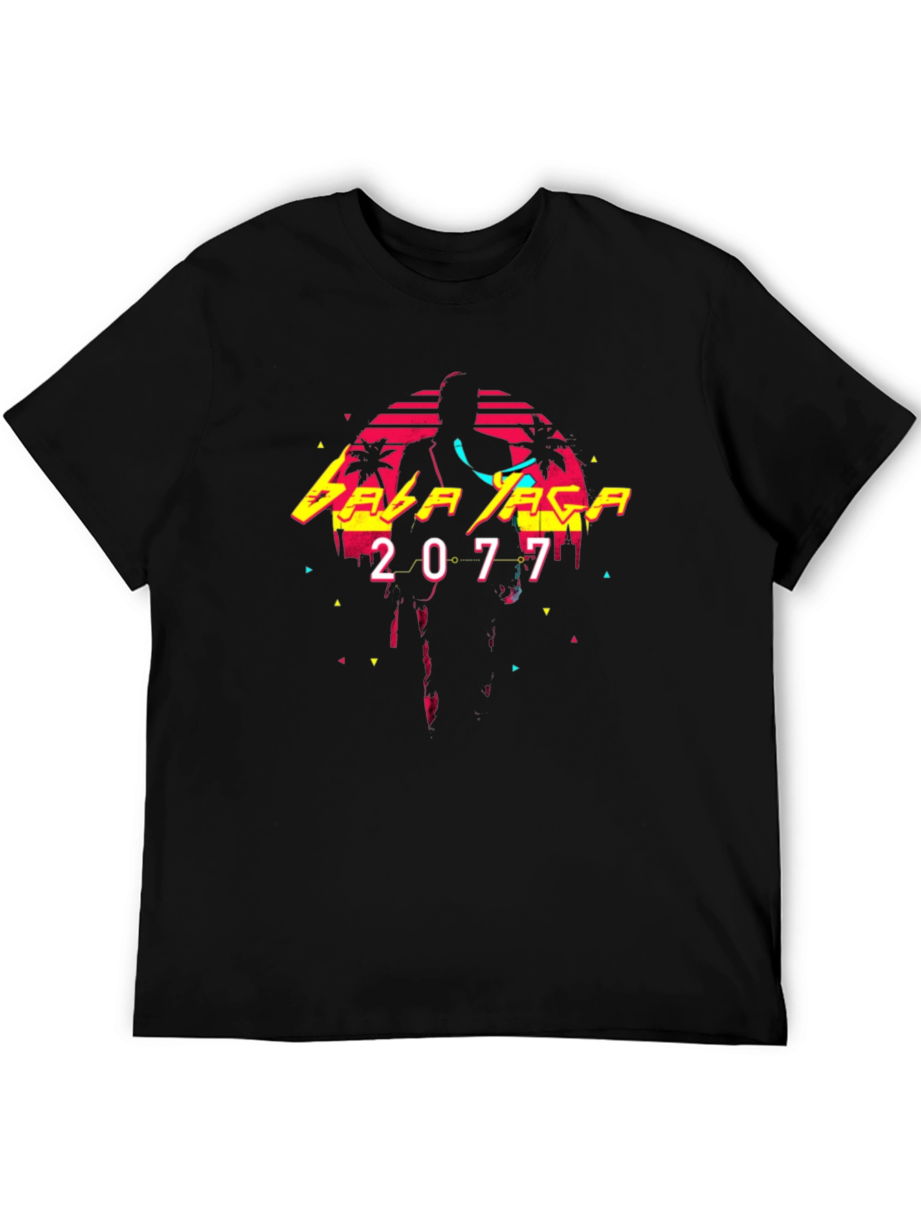 Cyberpunk Edgerunners Baba Yaga 2077 Black T-Shirt