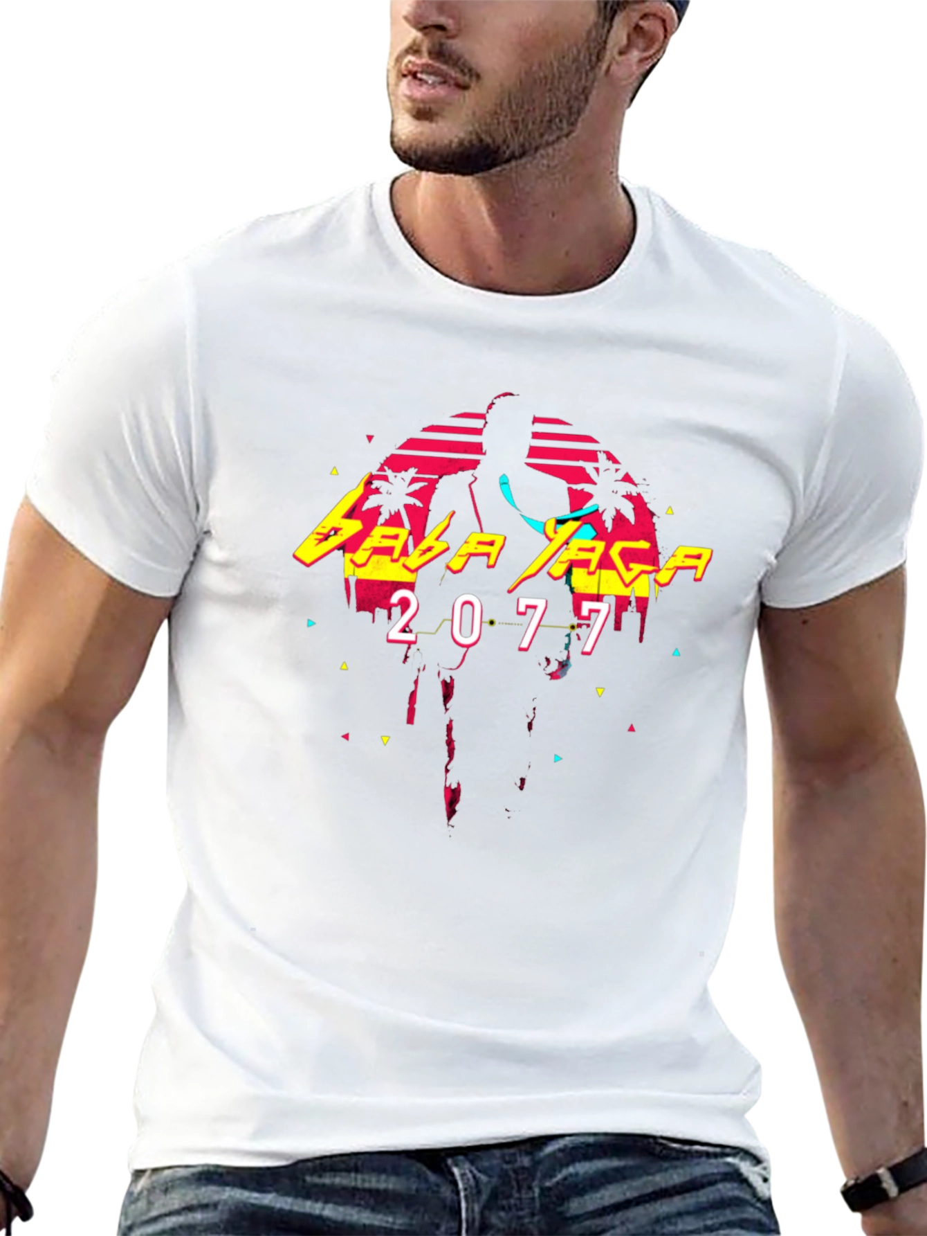 Cyberpunk Edgerunners Baba Yaga 2077 Black T-Shirt