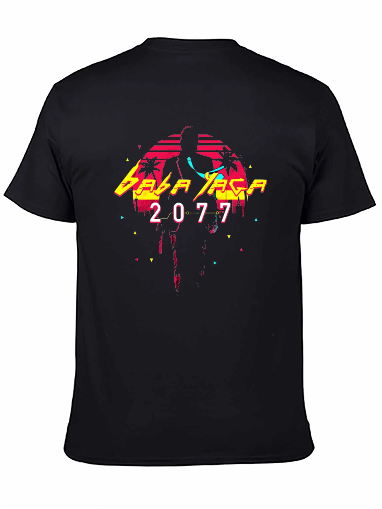 Cyberpunk Edgerunners Baba Yaga 2077 Black T-Shirt