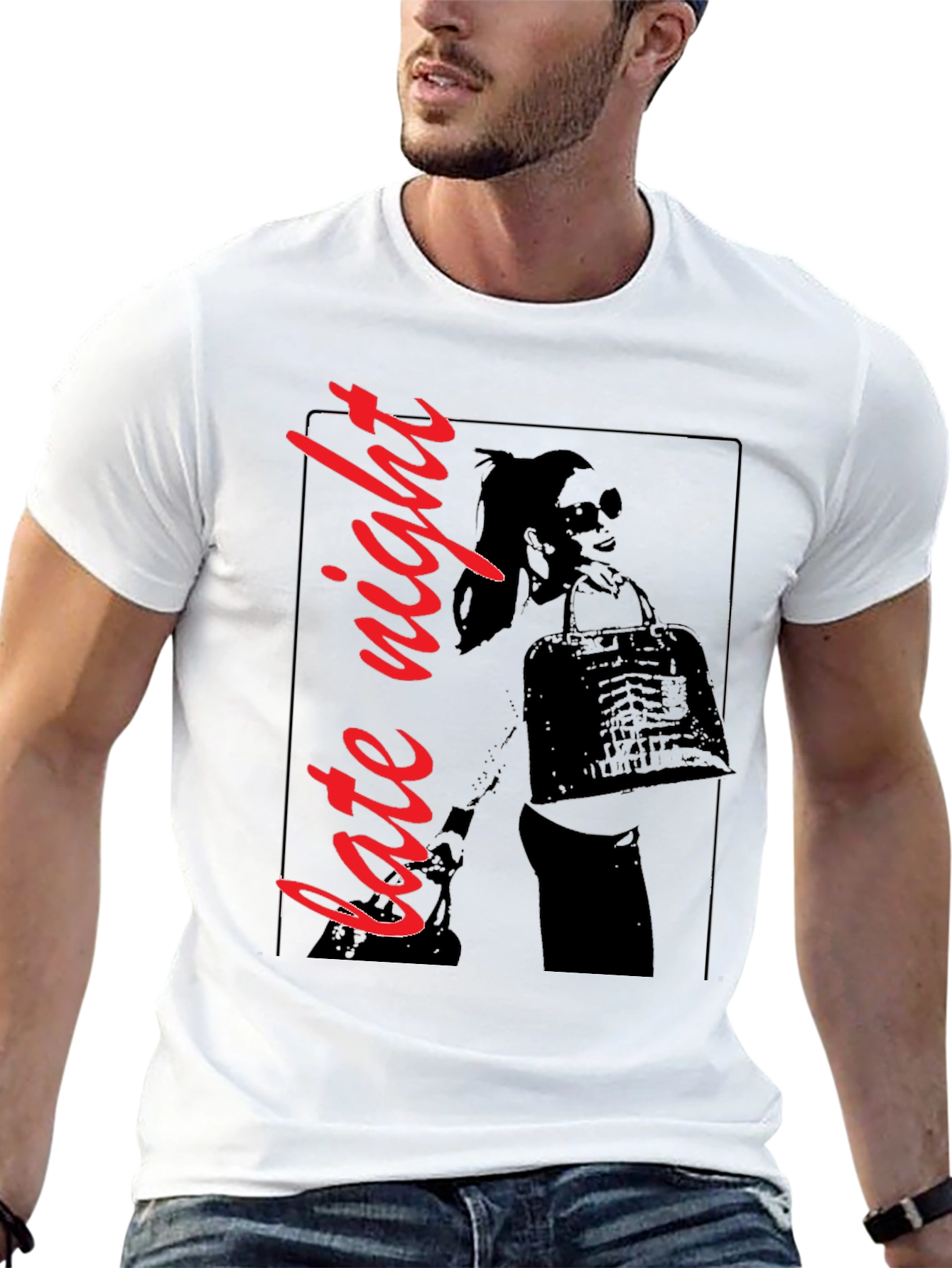 Late Night Graphic T-Shirt - Black