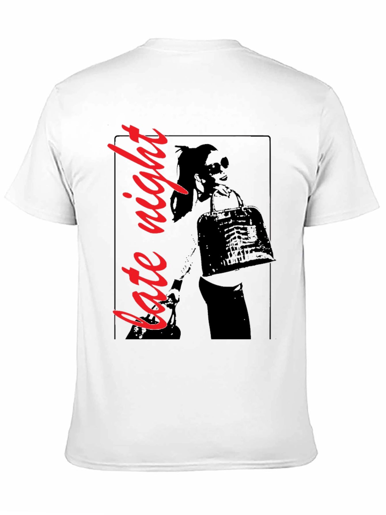 Late Night Graphic T-Shirt - Black