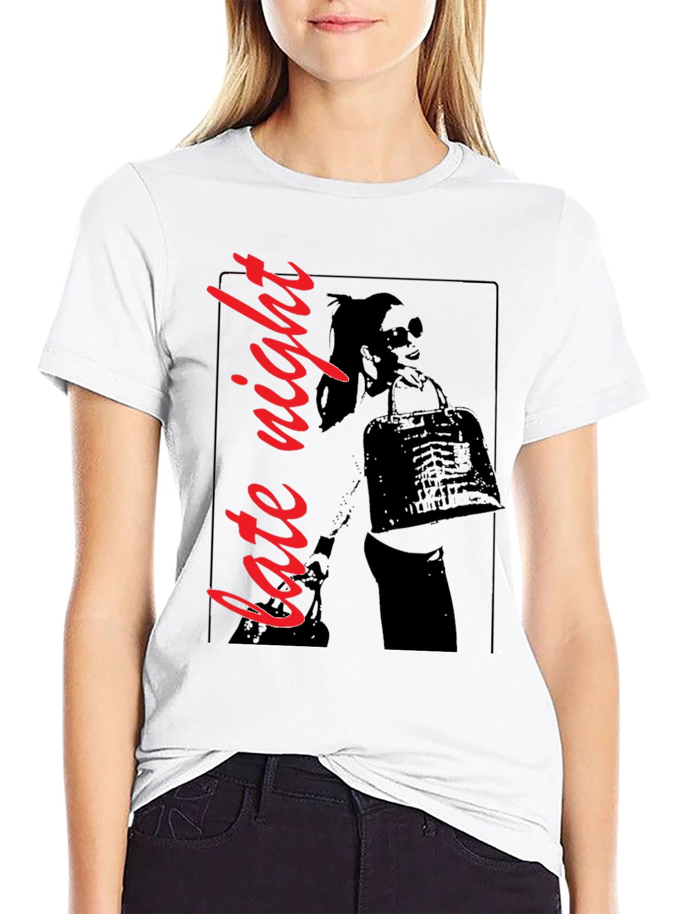Late Night Graphic T-Shirt - Black