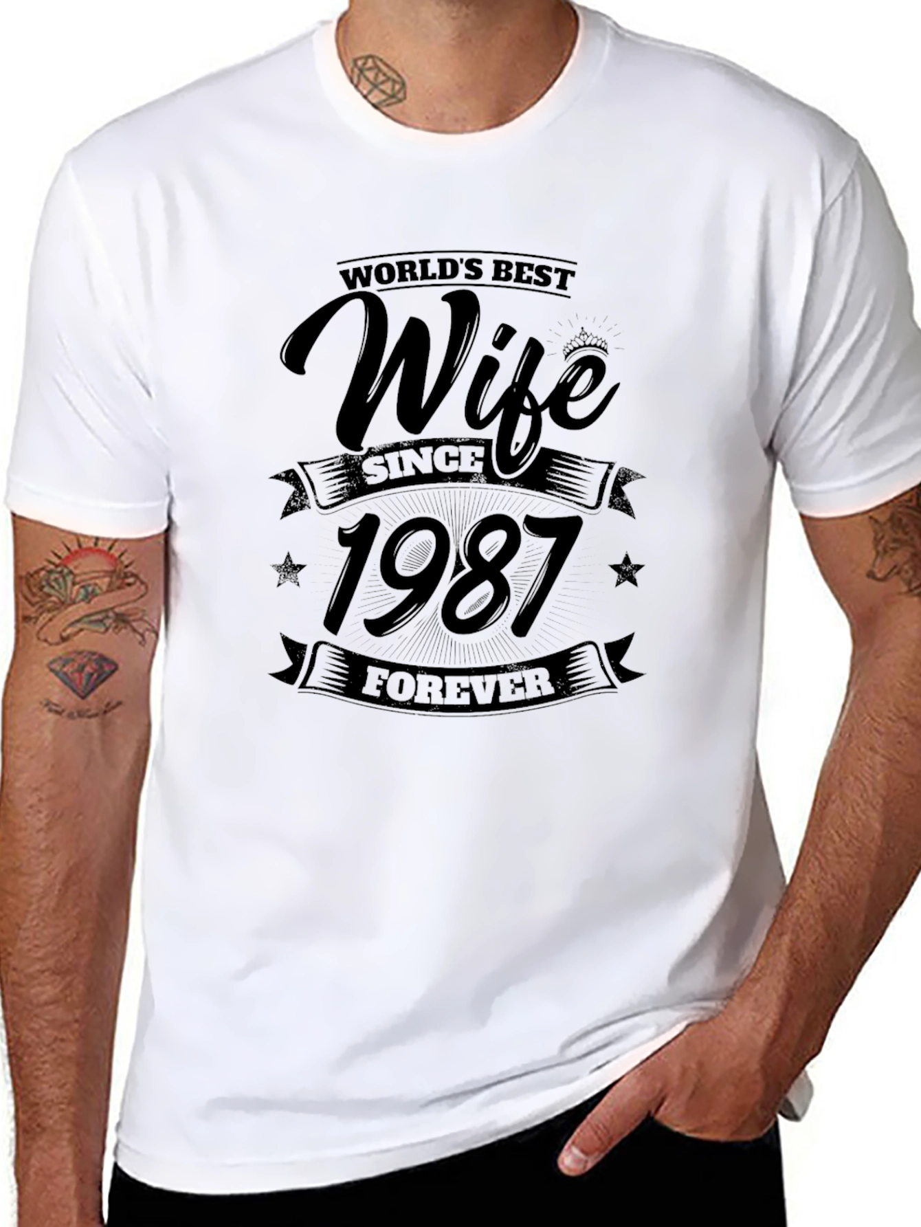Worlds Best Wife Since 1987 Forever T-Shirt