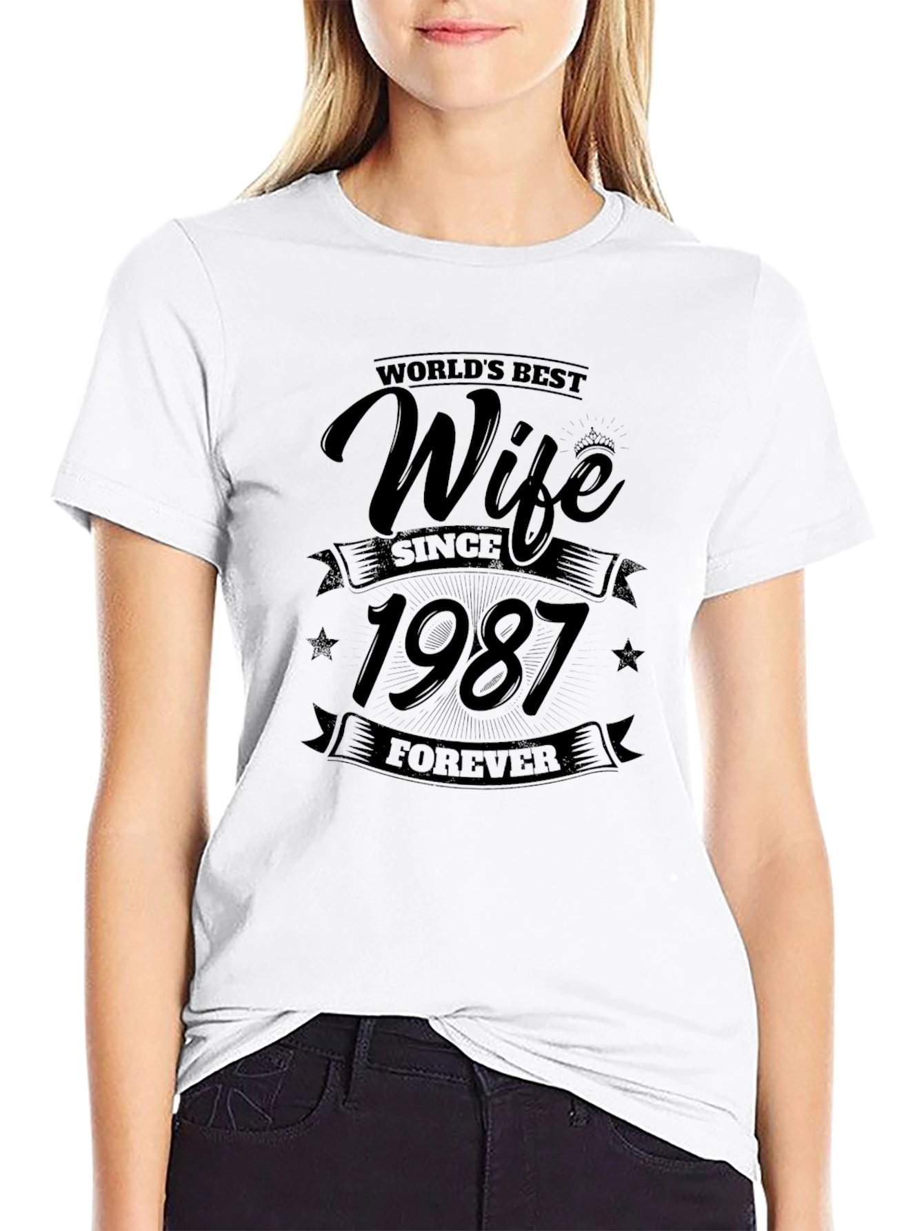 Worlds Best Wife Since 1987 Forever T-Shirt
