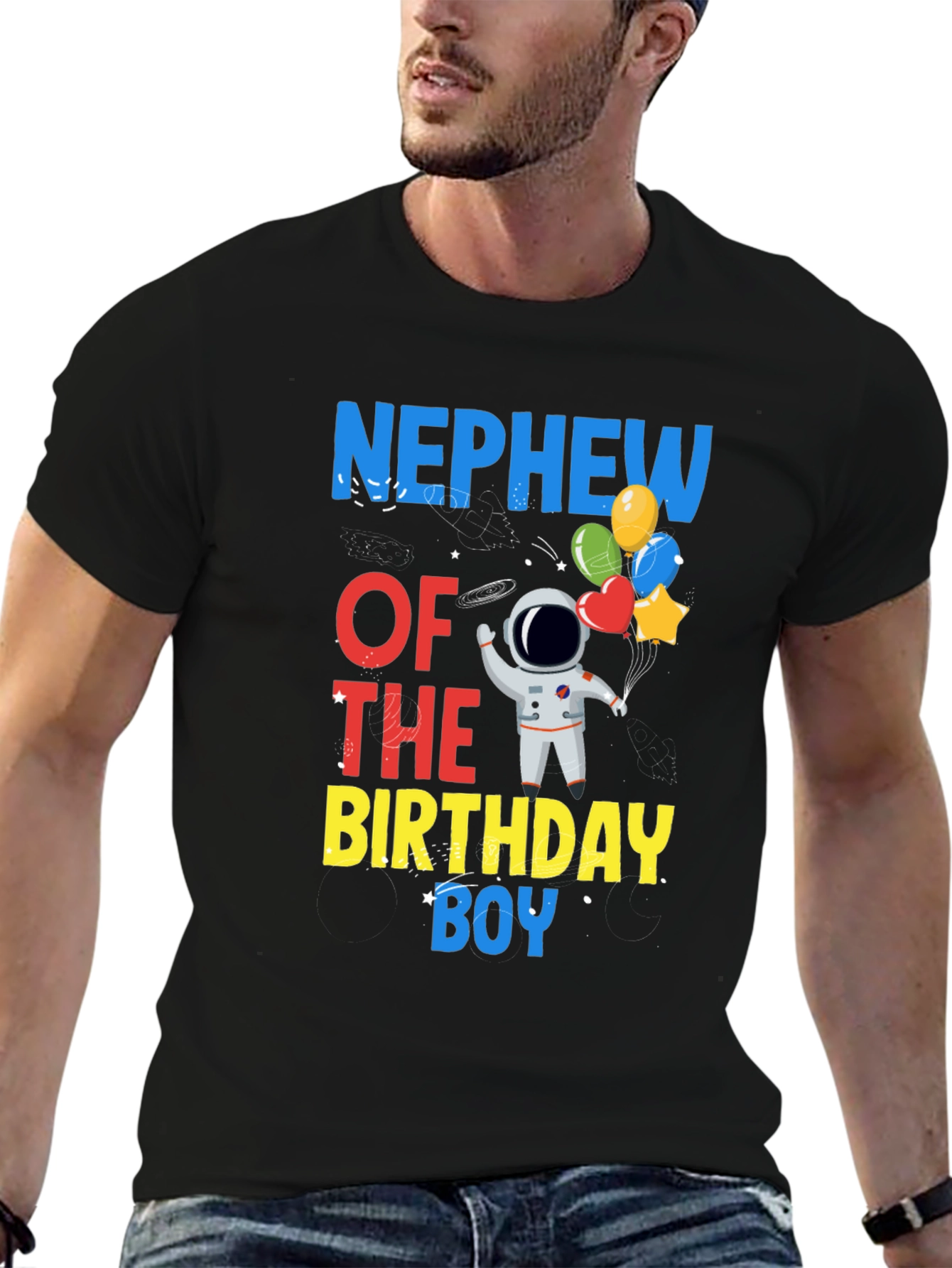 Nephew of the Birthday Boy Astronaut T-Shirt