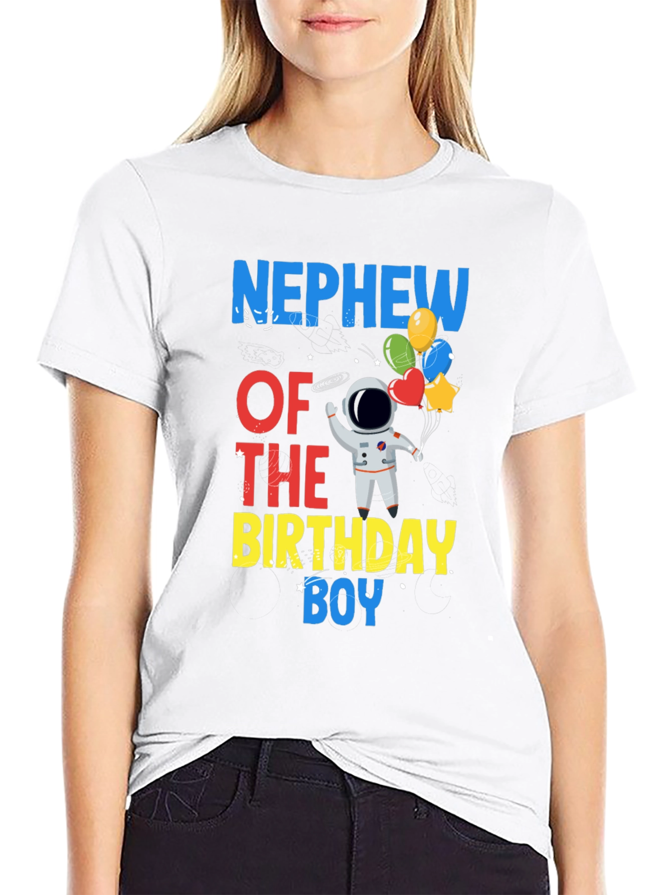 Nephew of the Birthday Boy Astronaut T-Shirt