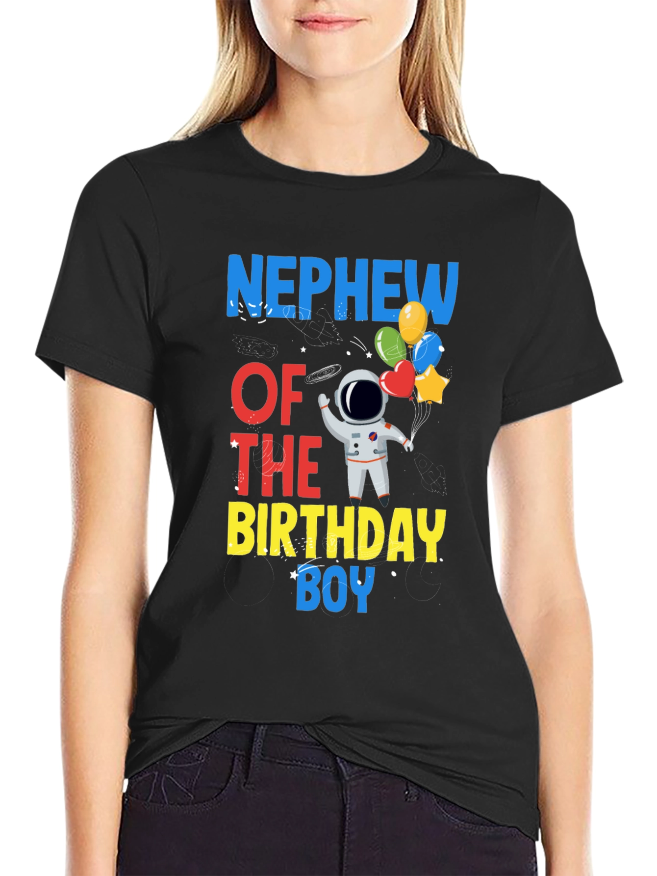 Nephew of the Birthday Boy Astronaut T-Shirt