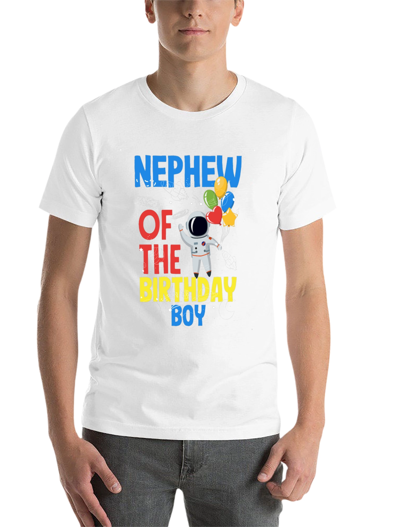Nephew of the Birthday Boy Astronaut T-Shirt