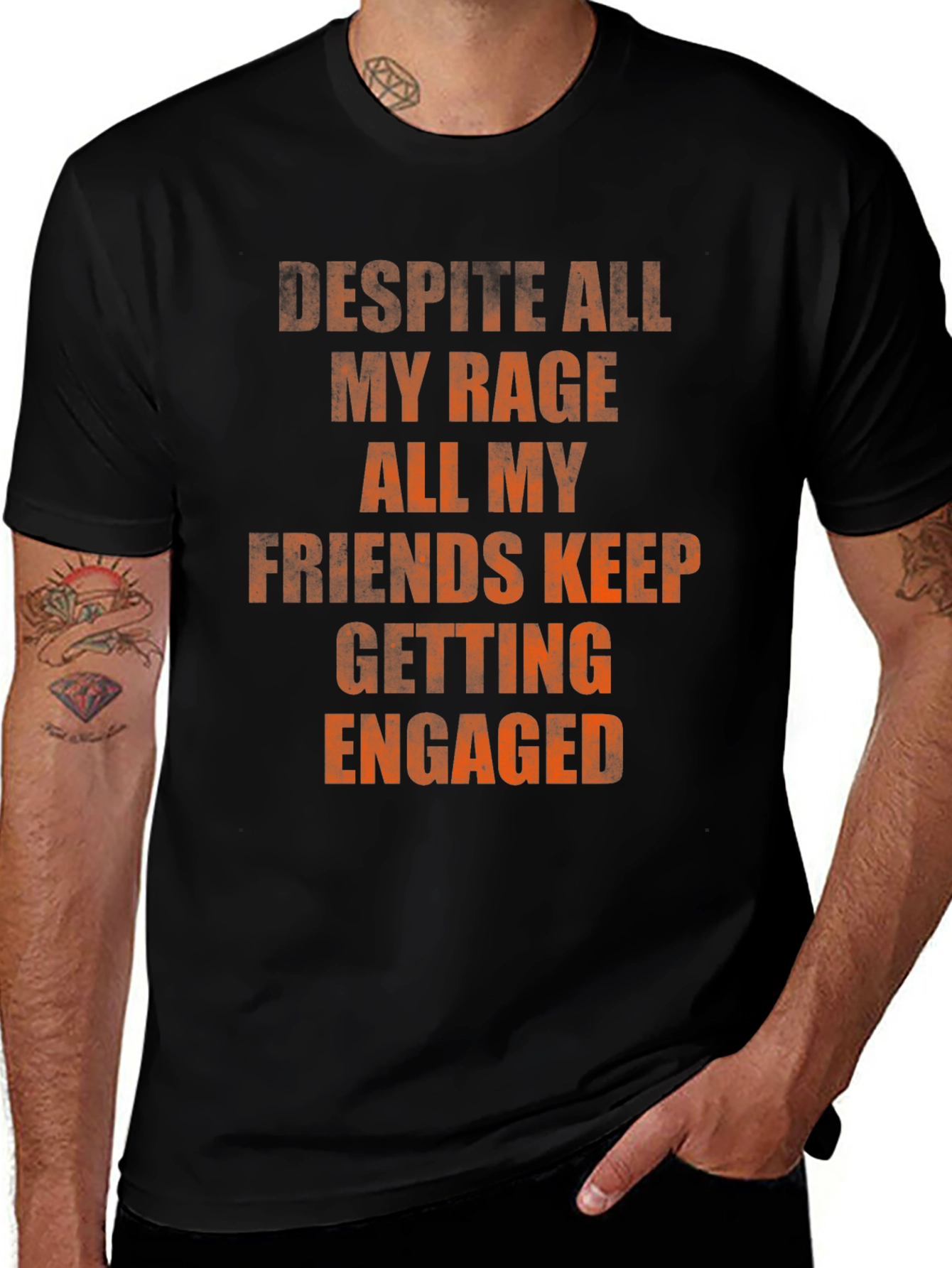 Rage Friends Engaged Graphic Tee