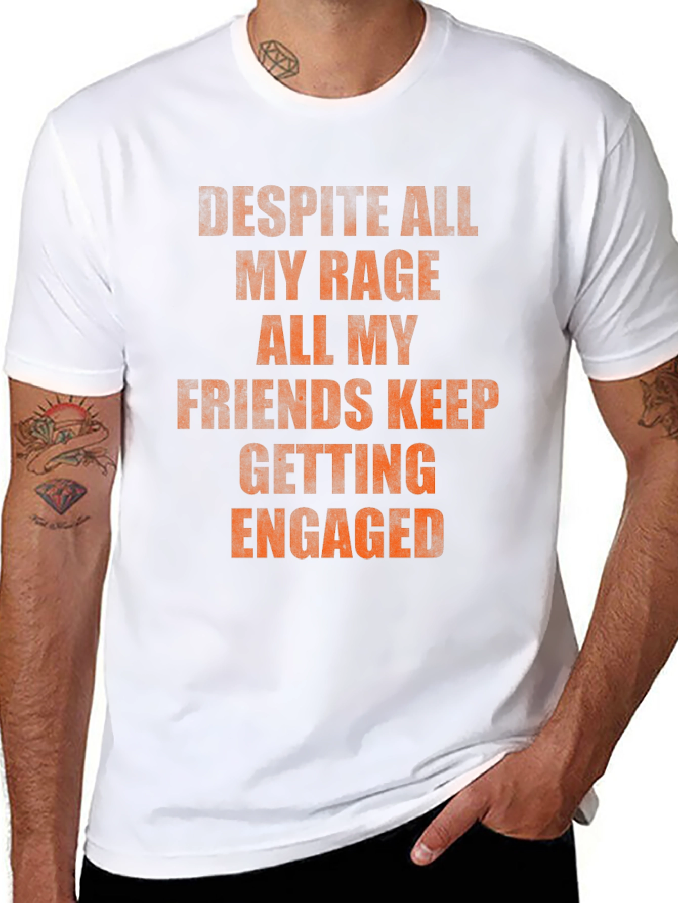 Rage Friends Engaged Graphic Tee