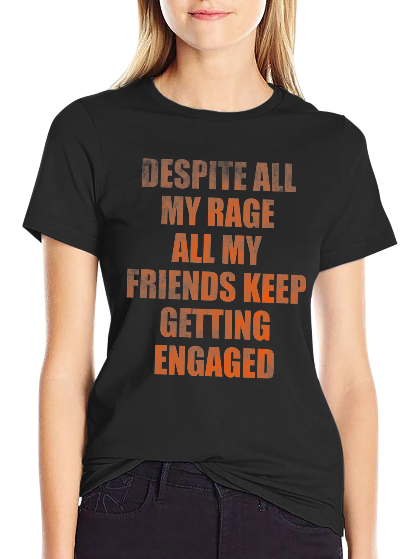Rage Friends Engaged Graphic Tee