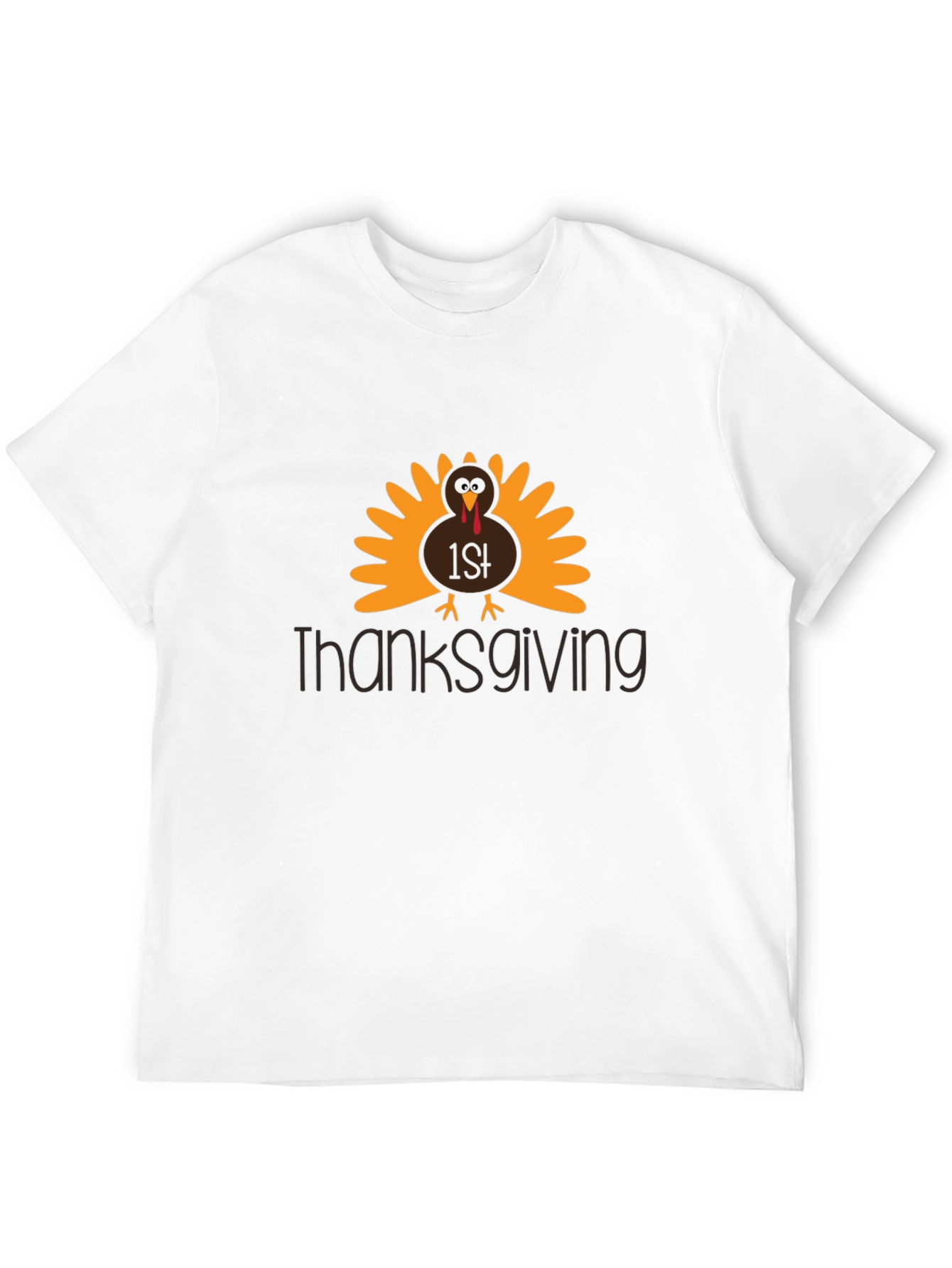 Thanksgiving 1st Turkey Black T-Shirt