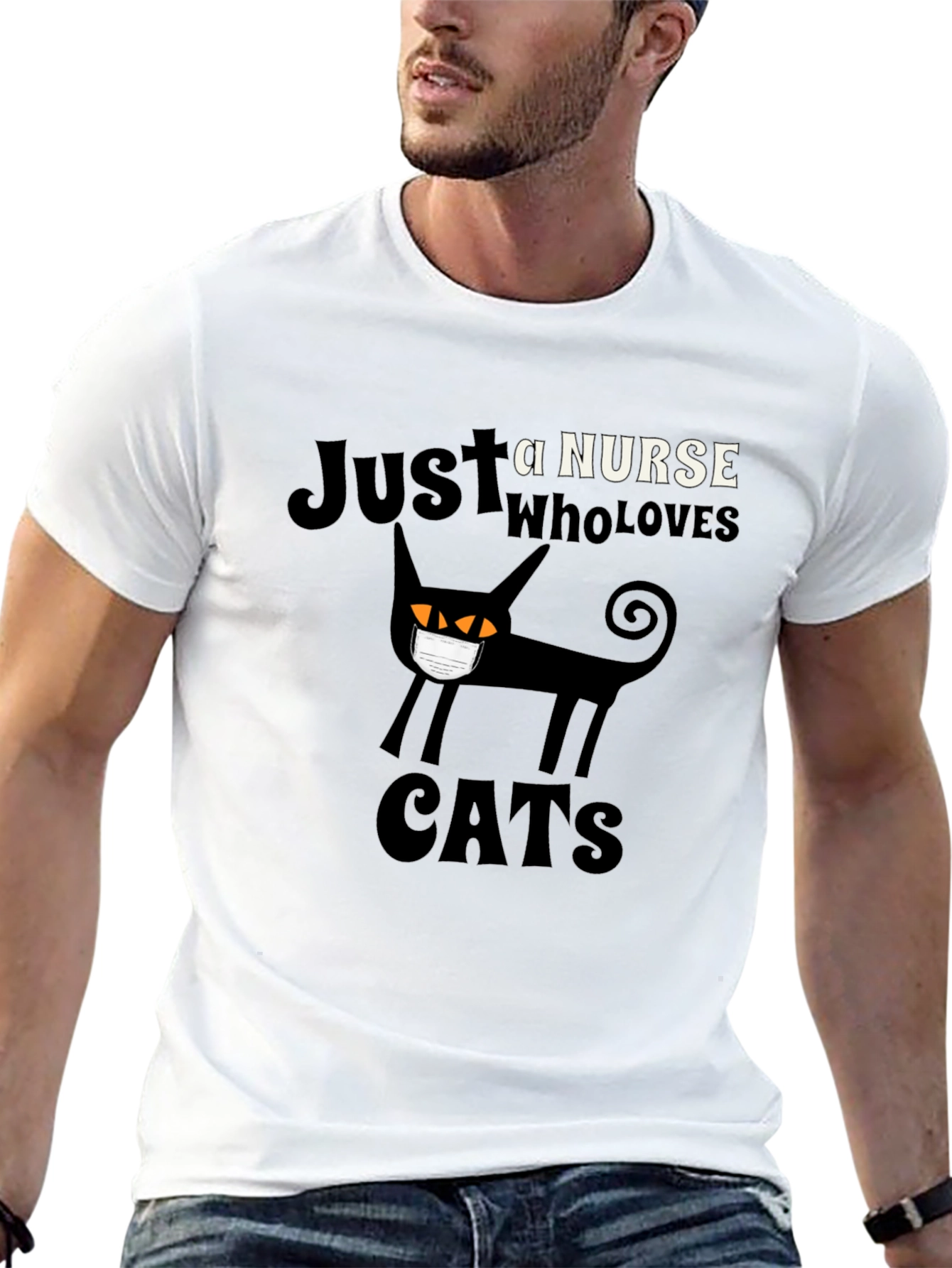 Just a Nurse Who Loves Cats T-Shirt