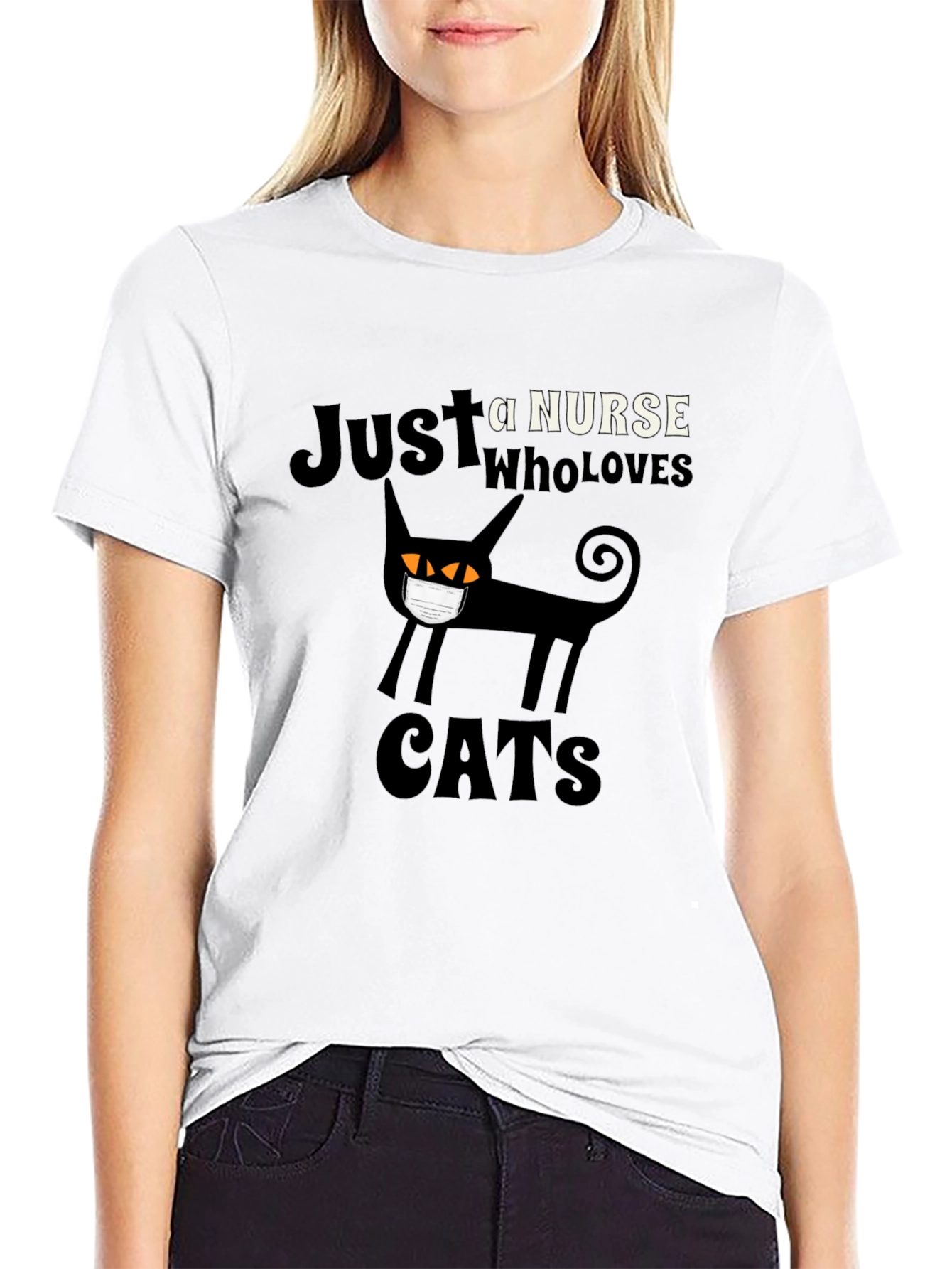 Just a Nurse Who Loves Cats T-Shirt
