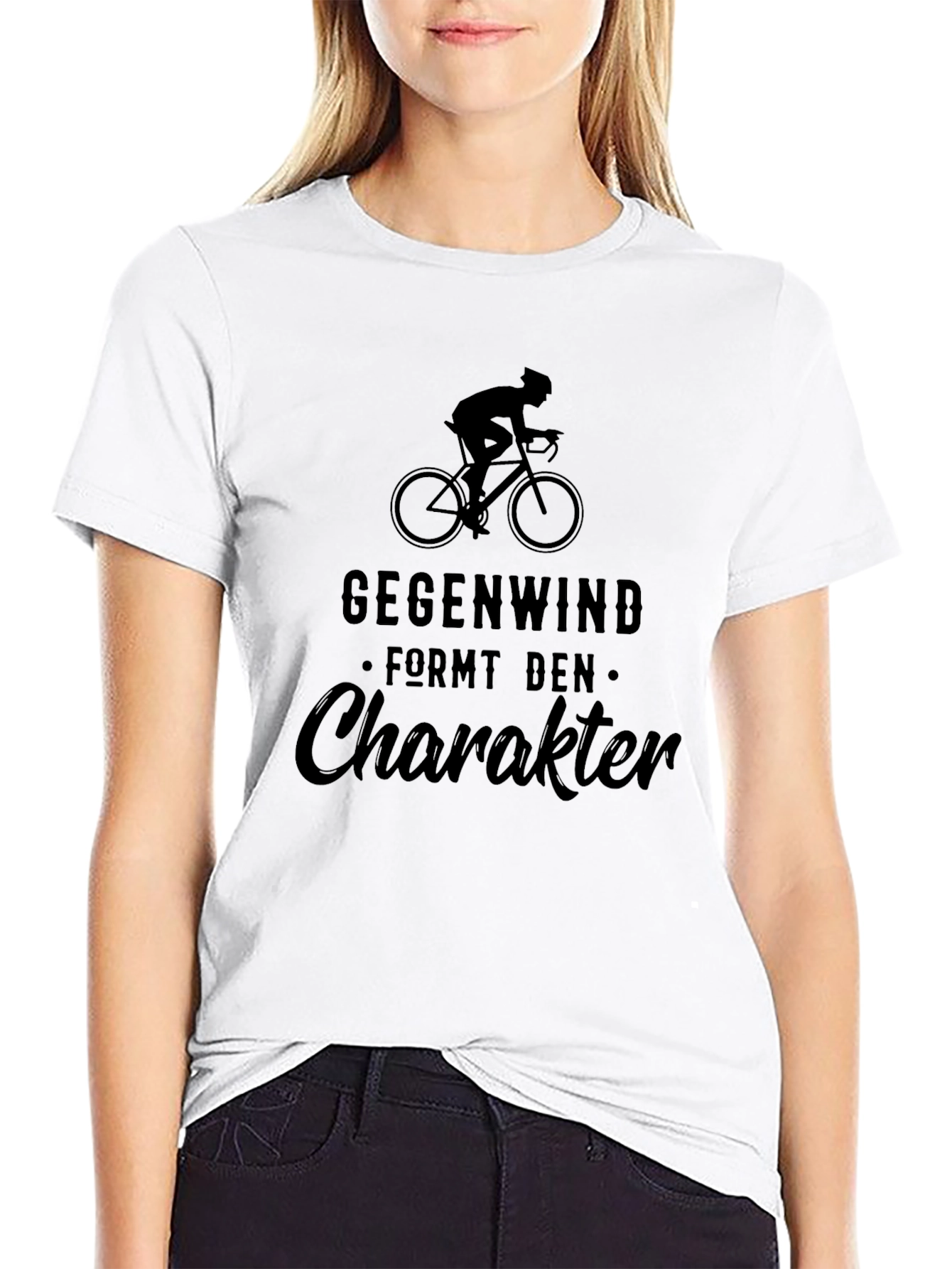 Gegenwind Formt Den Charakter Black T-Shirt