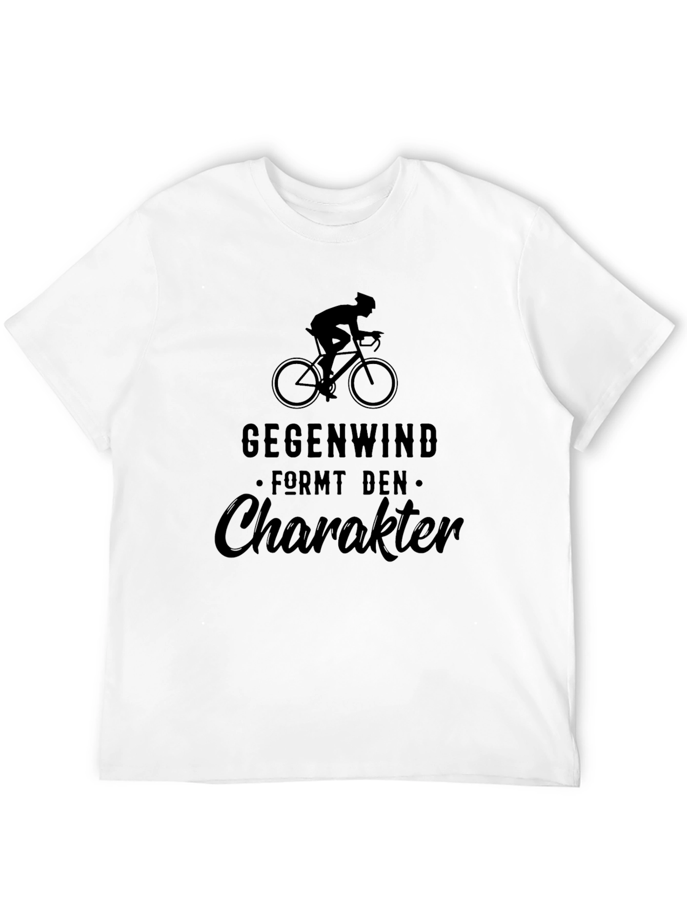 Gegenwind Formt Den Charakter Black T-Shirt