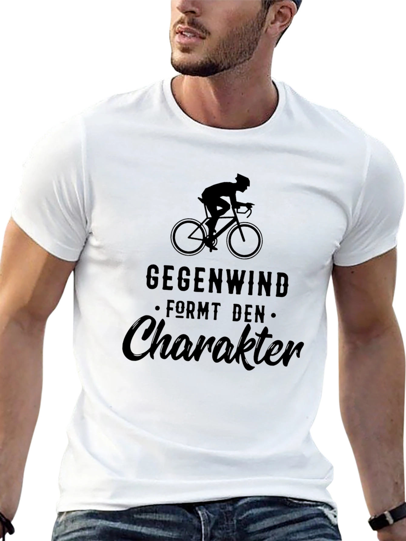Gegenwind Formt Den Charakter Black T-Shirt