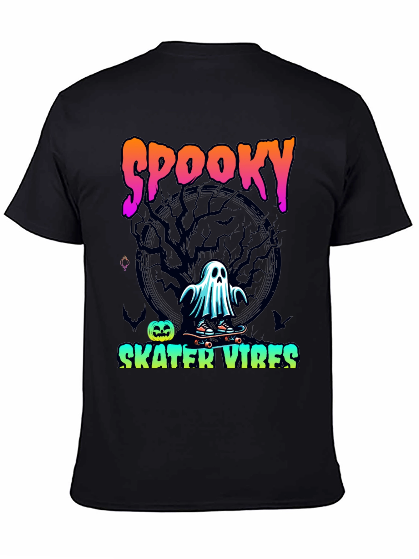 Spooky Skater Vibes Halloween T-Shirt