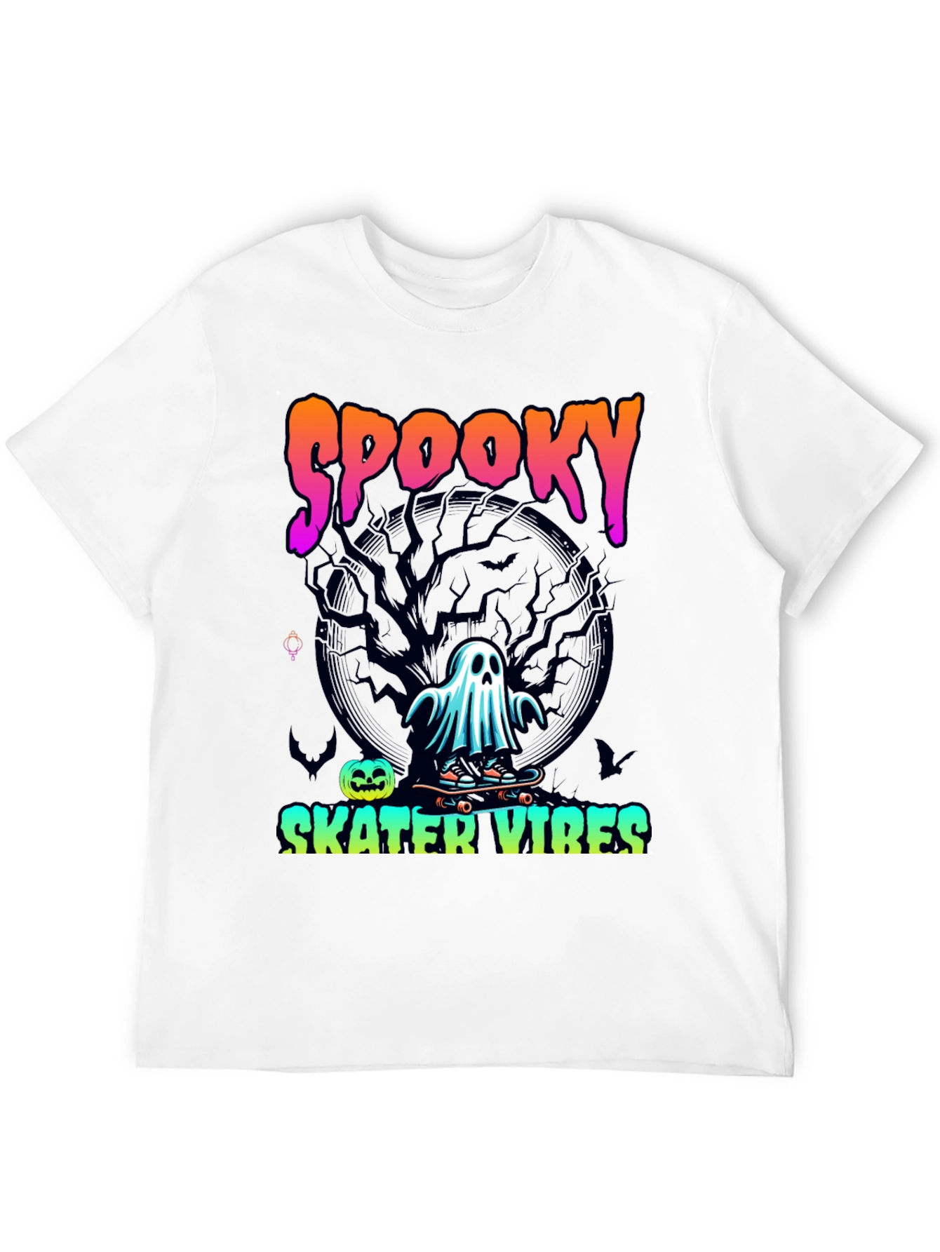 Spooky Skater Vibes Halloween T-Shirt