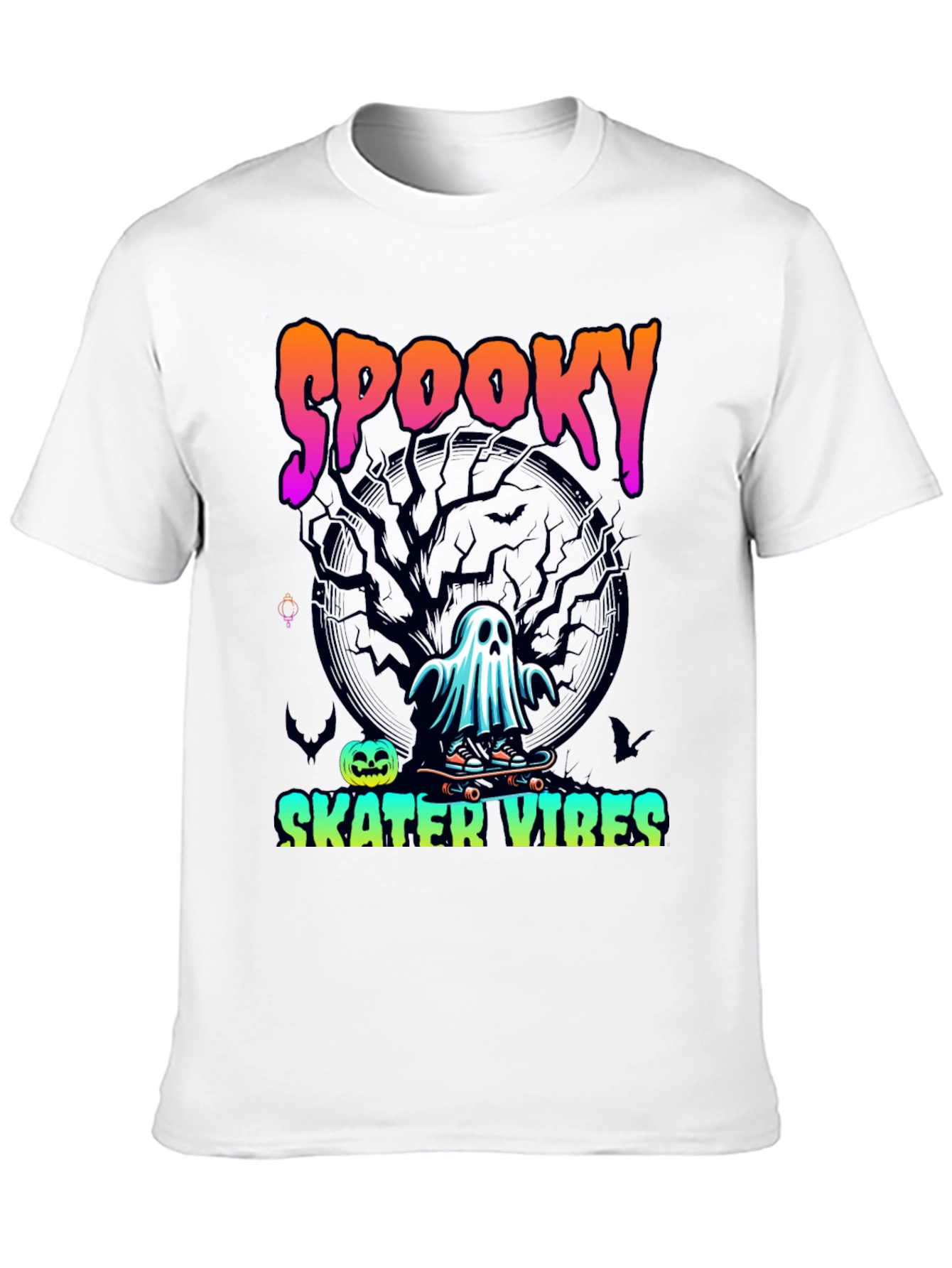 Spooky Skater Vibes Halloween T-Shirt