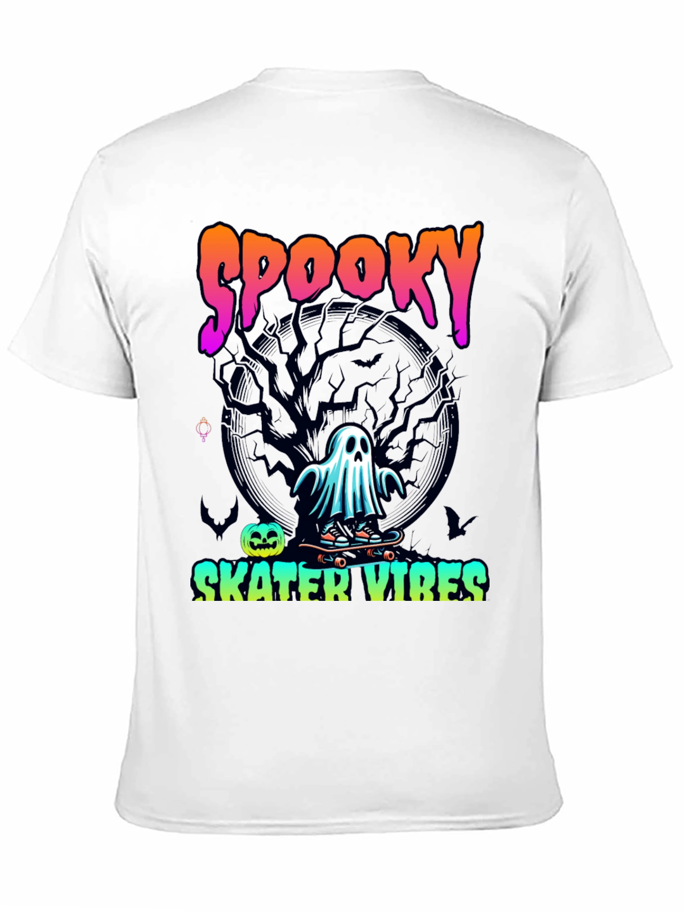 Spooky Skater Vibes Halloween T-Shirt