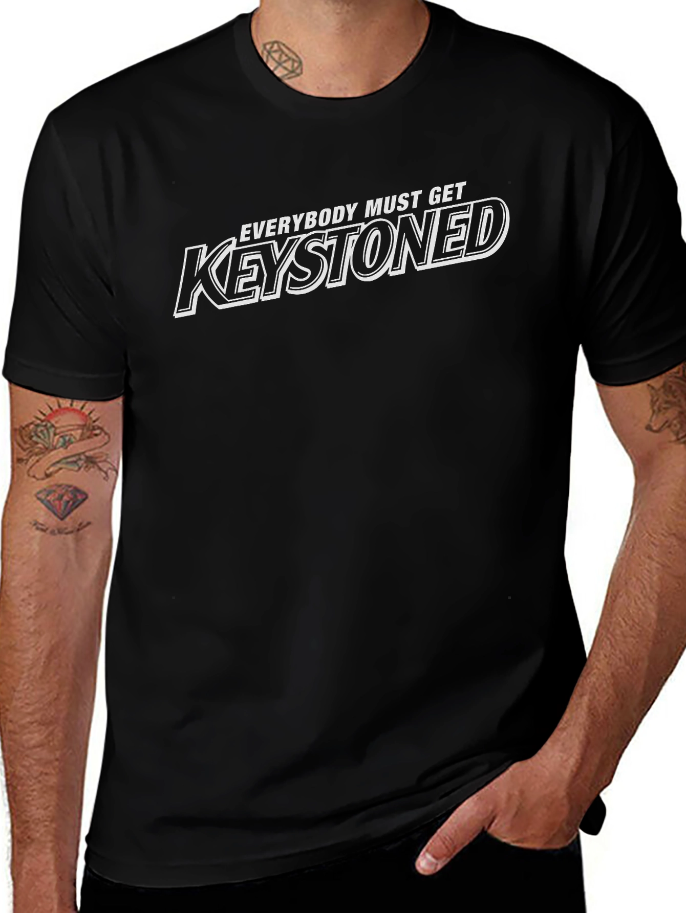 Everybody Must Get Keystoned Black T-Shirt
