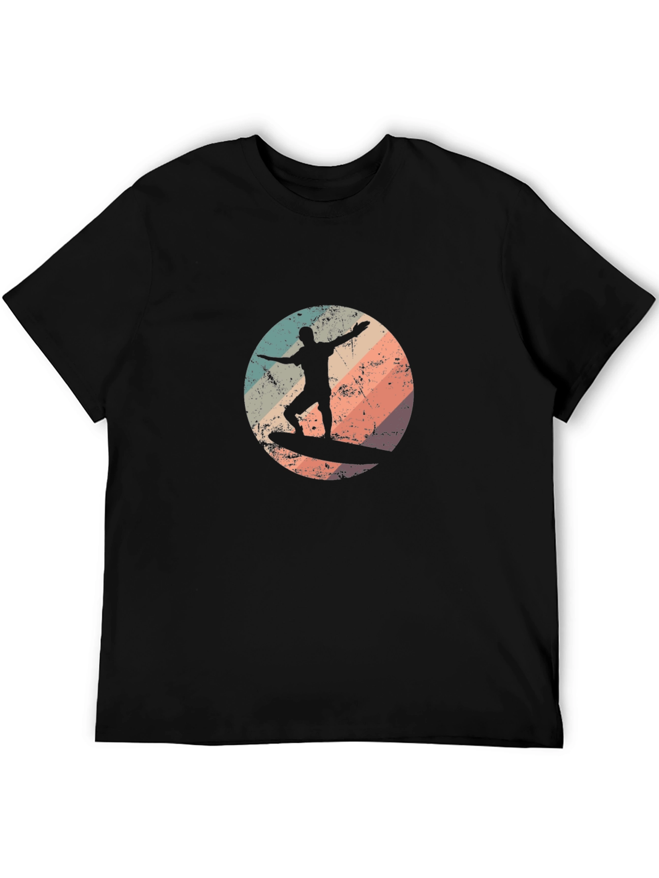 Retro Surfer T-Shirt - Black Surf Tee