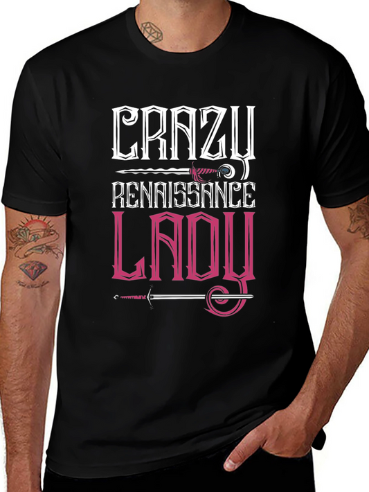 Crazy Renaissance Lady Graphic T-Shirt