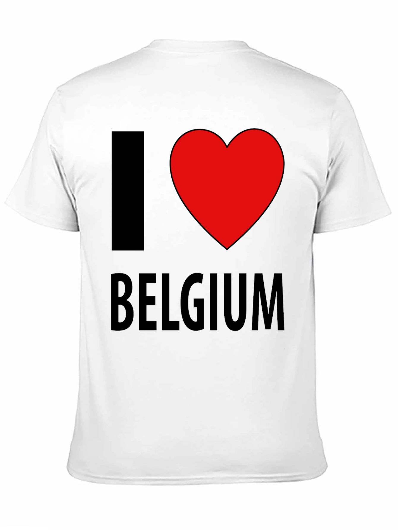 I Heart Belgium Black T-Shirt