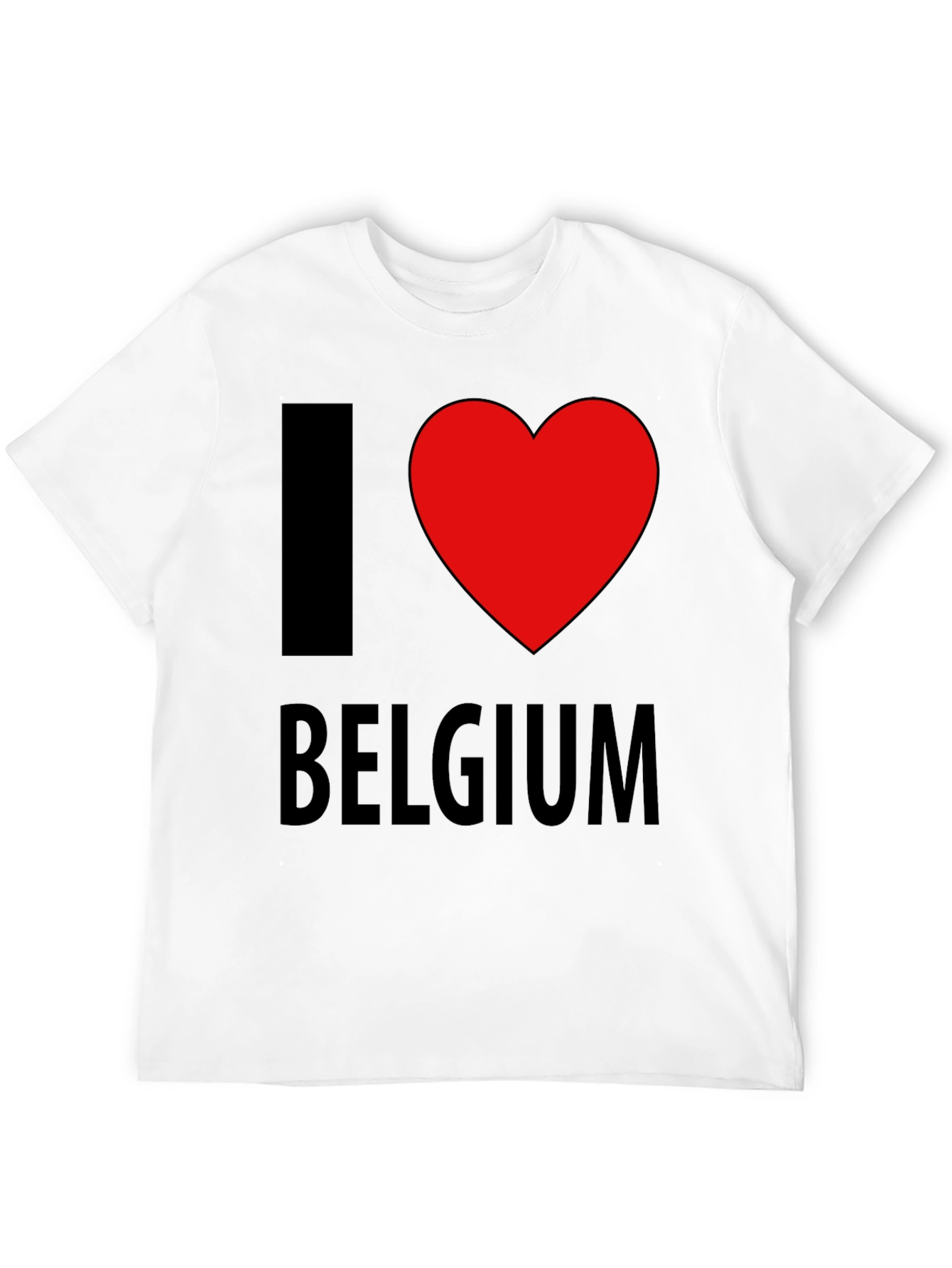I Heart Belgium Black T-Shirt