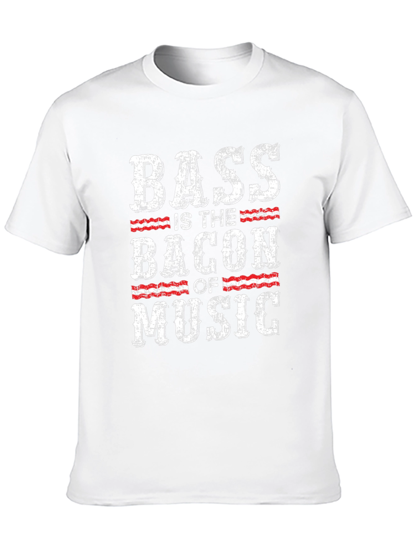 Bass is the Bacon of Music Black T-Shirt