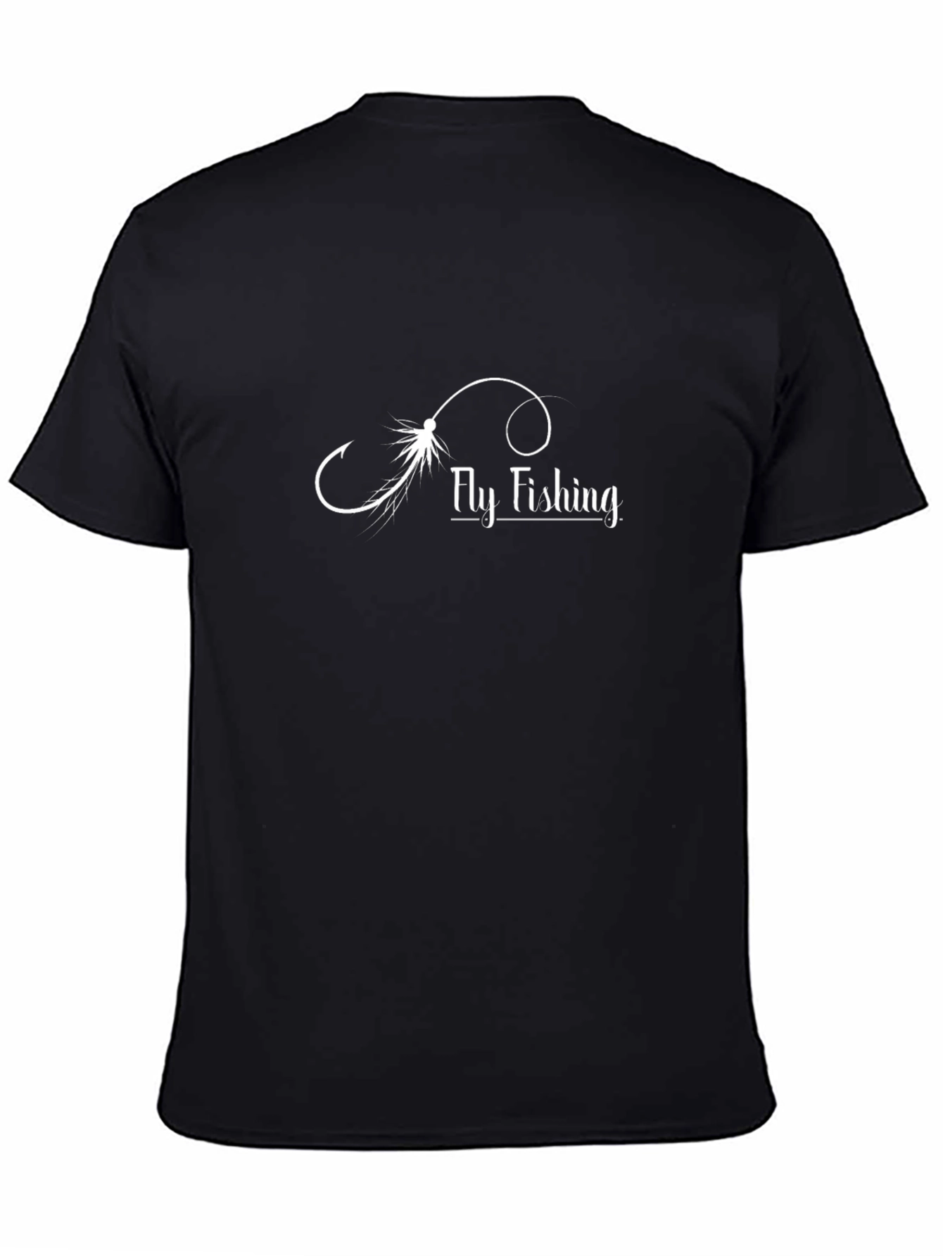 Fly Fishing Graphic T-Shirt - Classic Black Tee