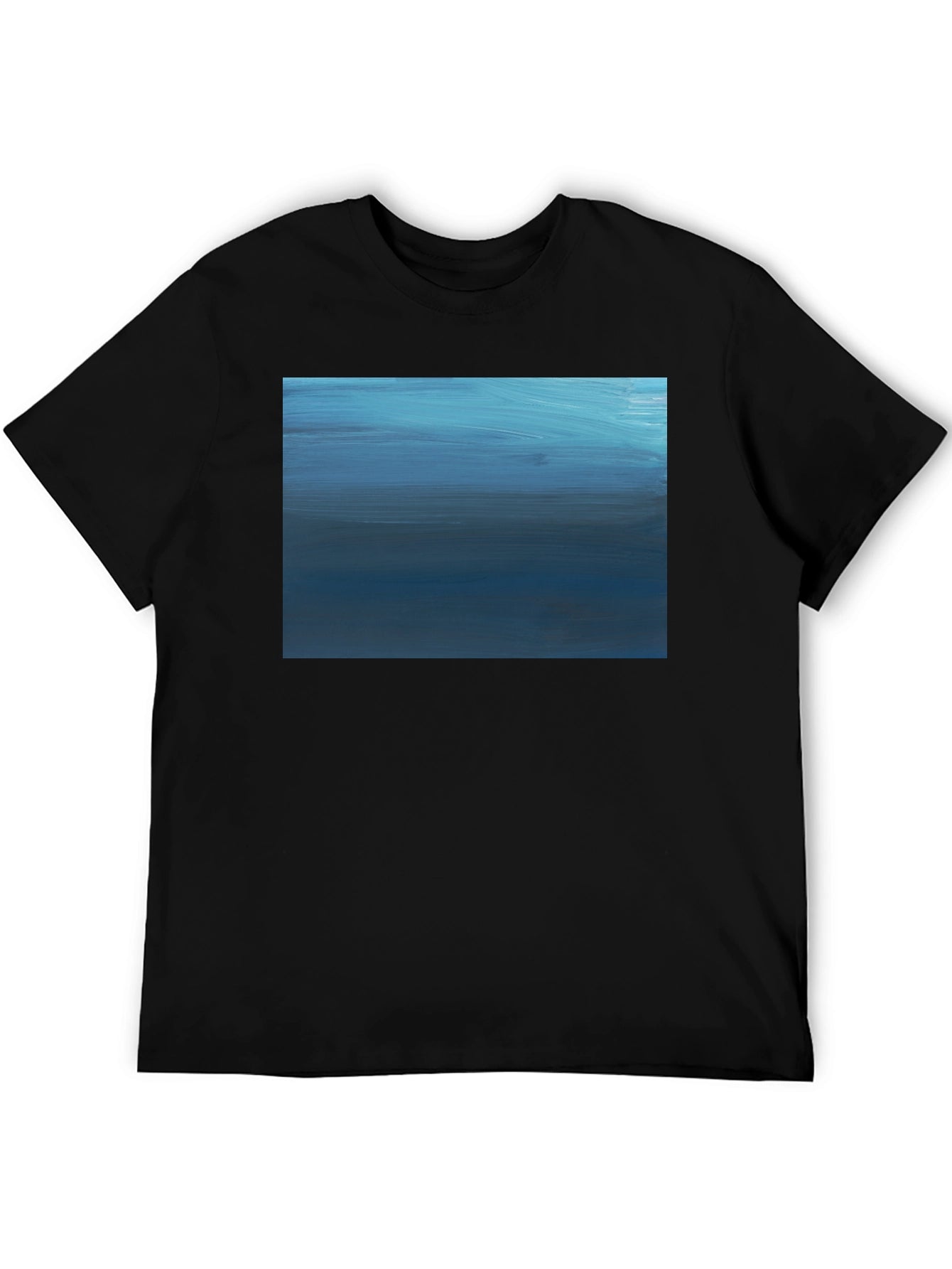 Abstract Blue Horizon Graphic Tee