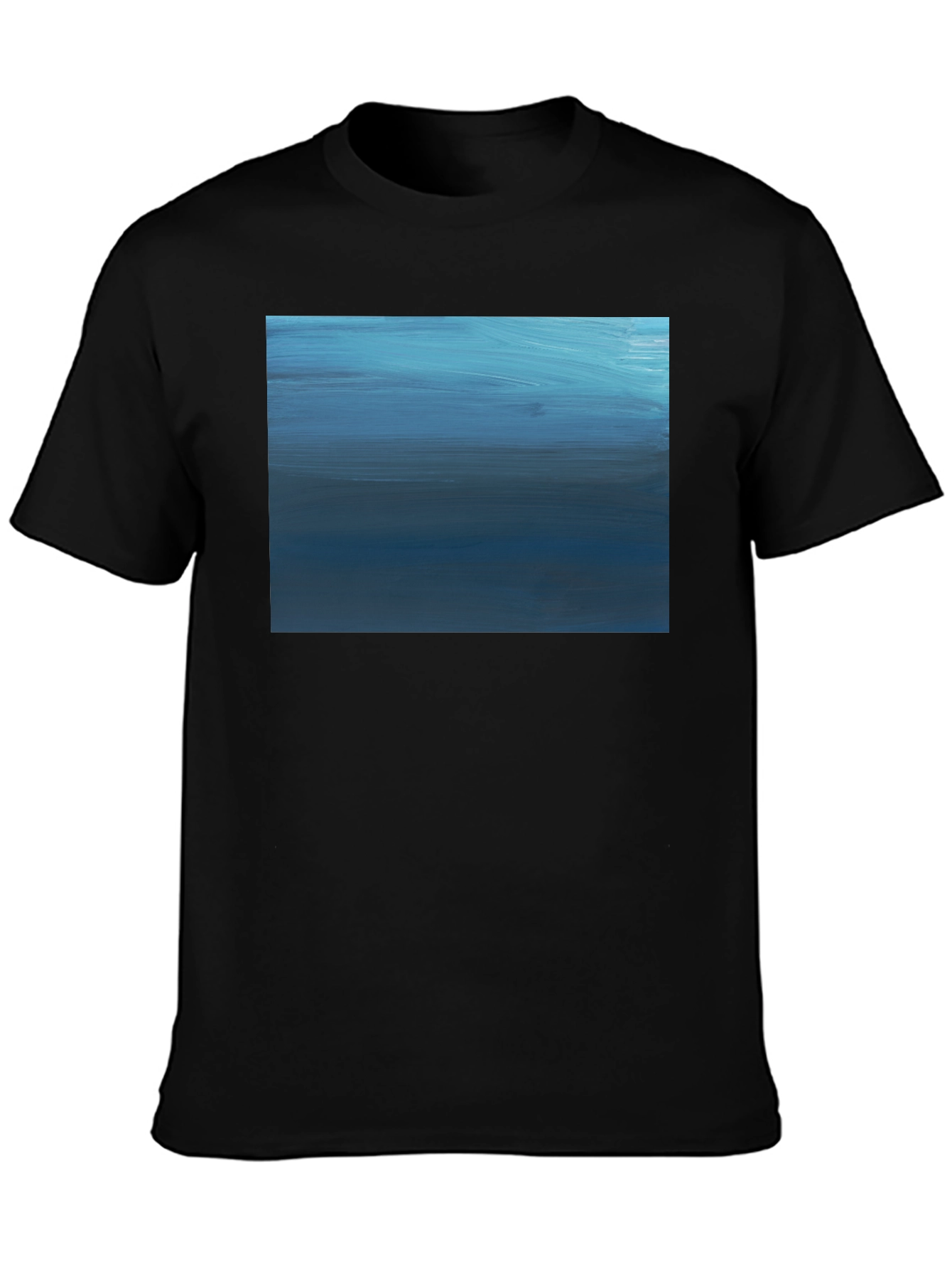 Abstract Blue Horizon Graphic Tee