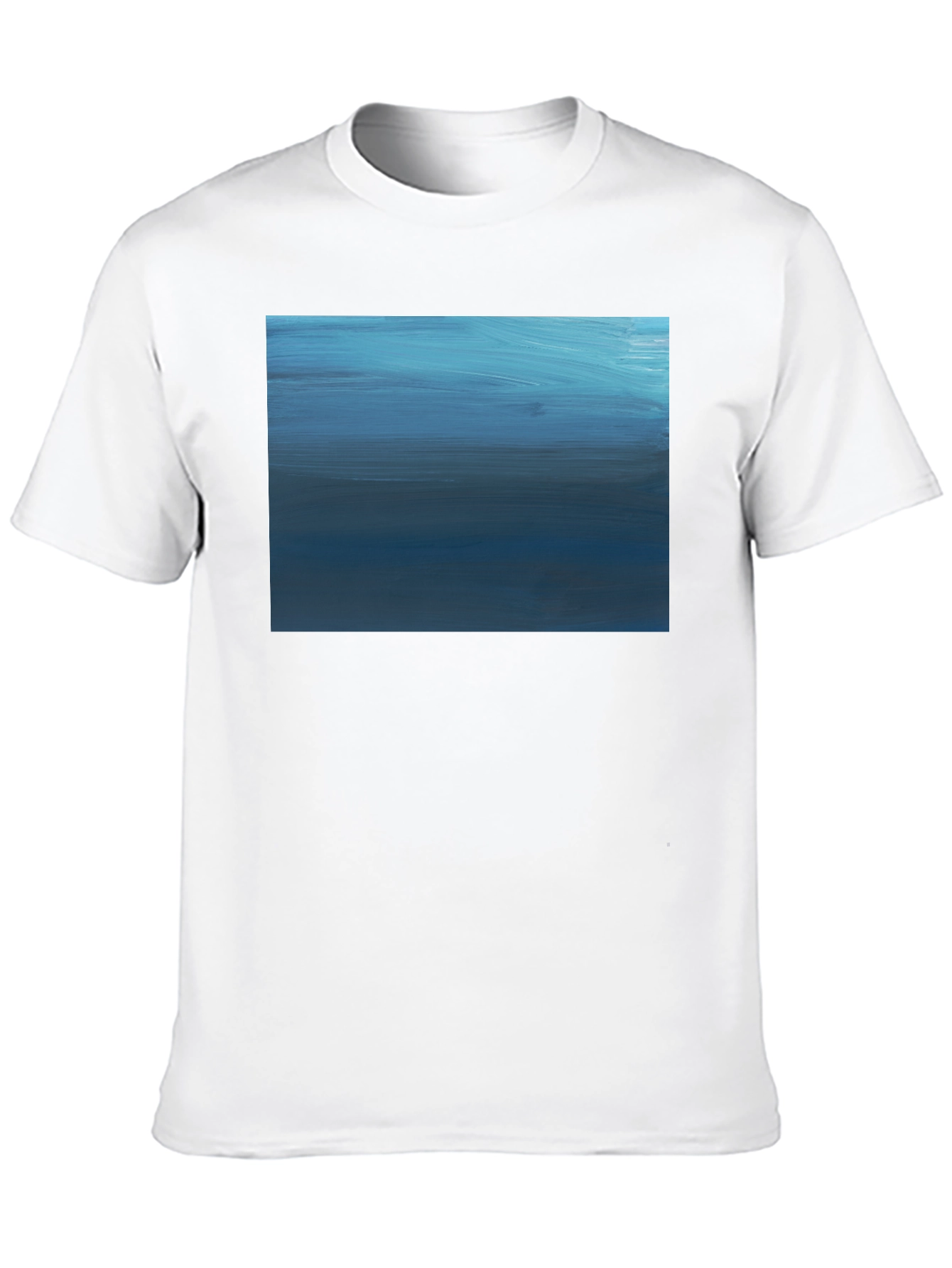 Abstract Blue Horizon Graphic Tee