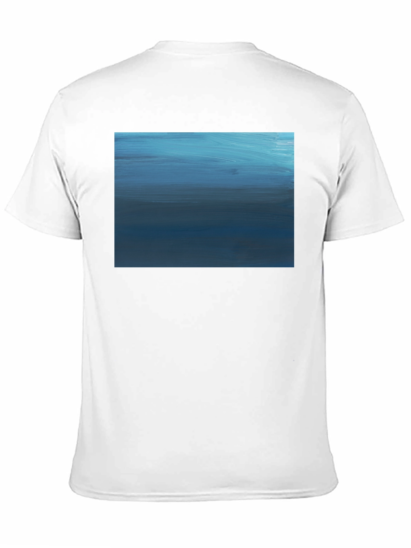 Abstract Blue Horizon Graphic Tee