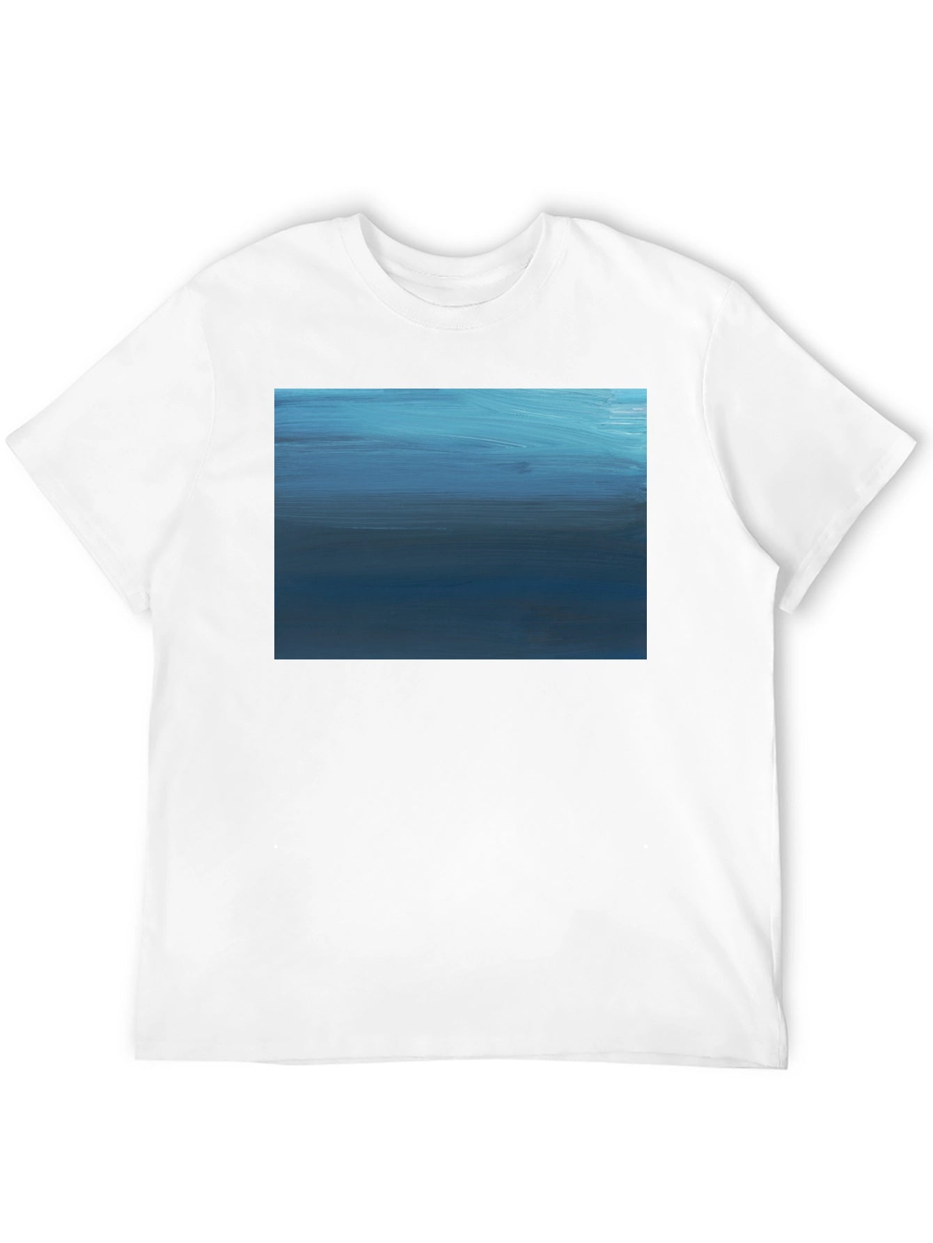 Abstract Blue Horizon Graphic Tee