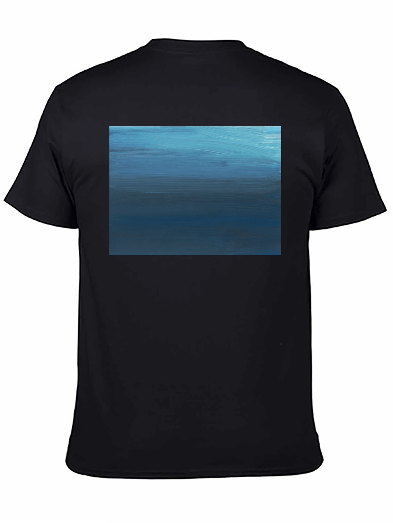 Abstract Blue Horizon Graphic Tee