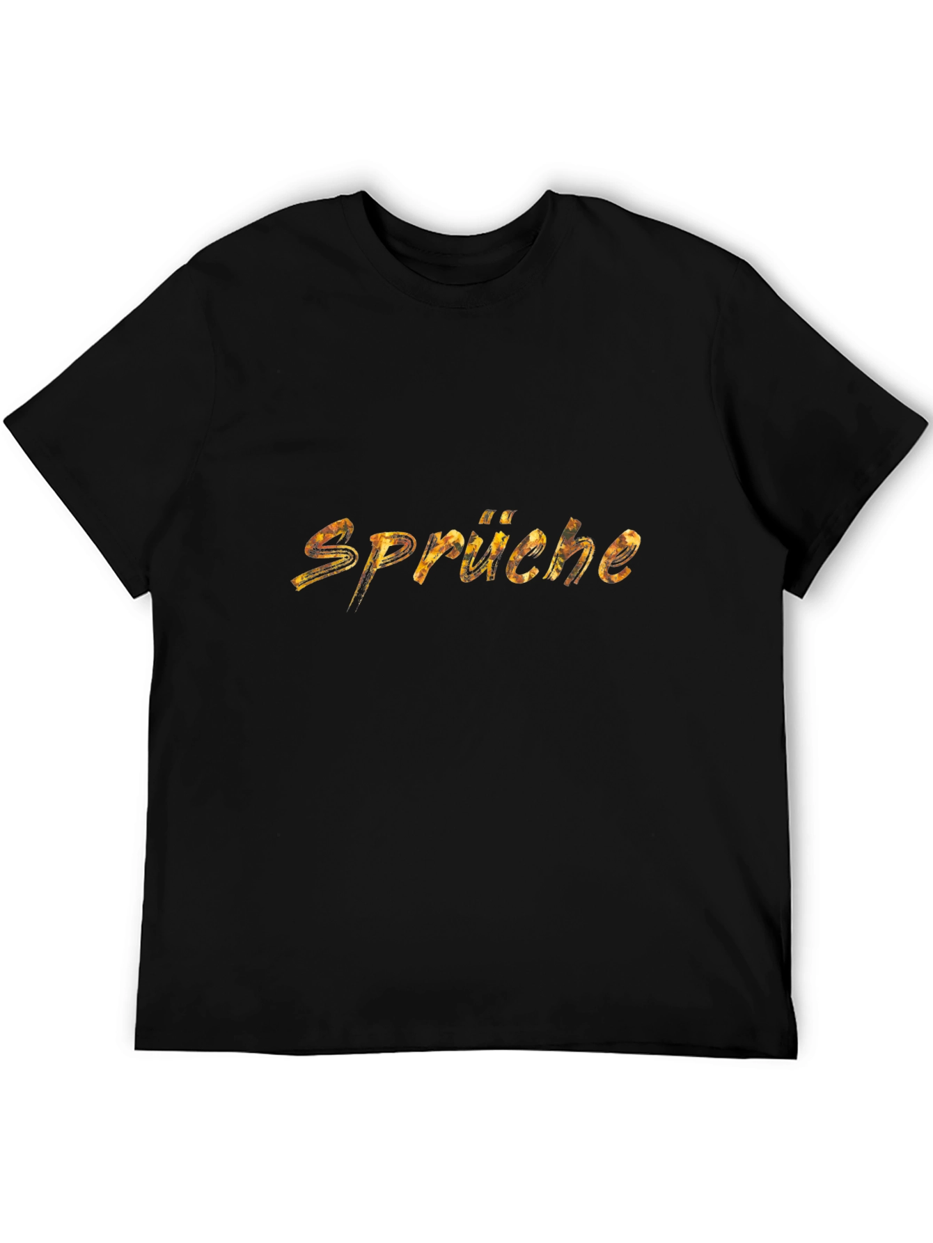 Sprüche Black Graphic T-Shirt