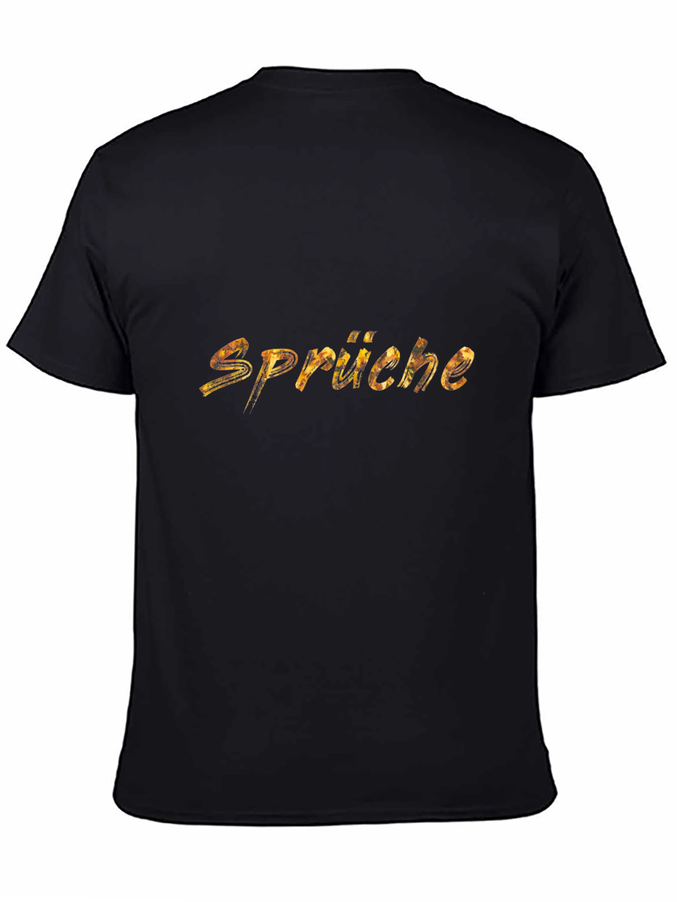 Sprüche Black Graphic T-Shirt