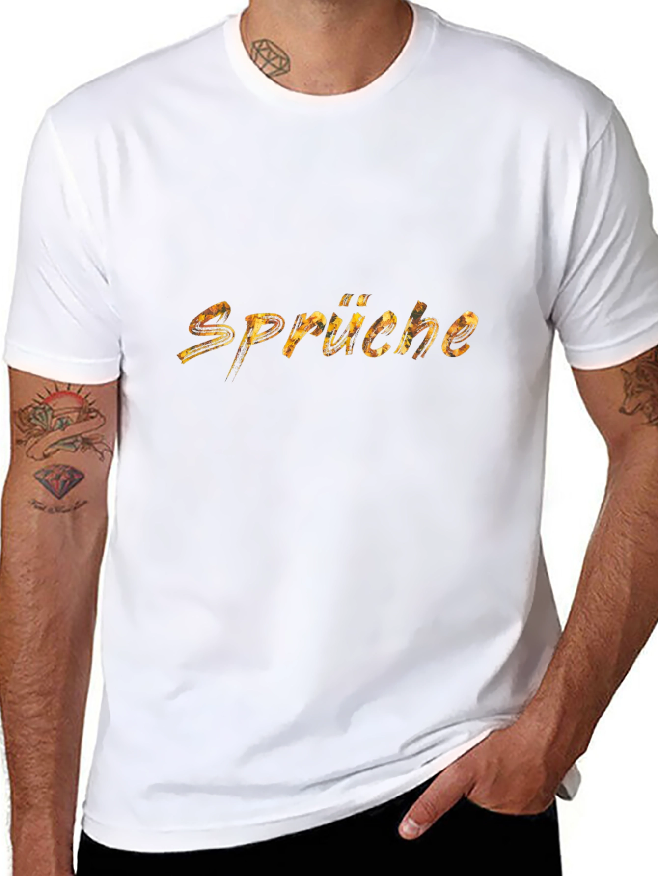 Sprüche Black Graphic T-Shirt