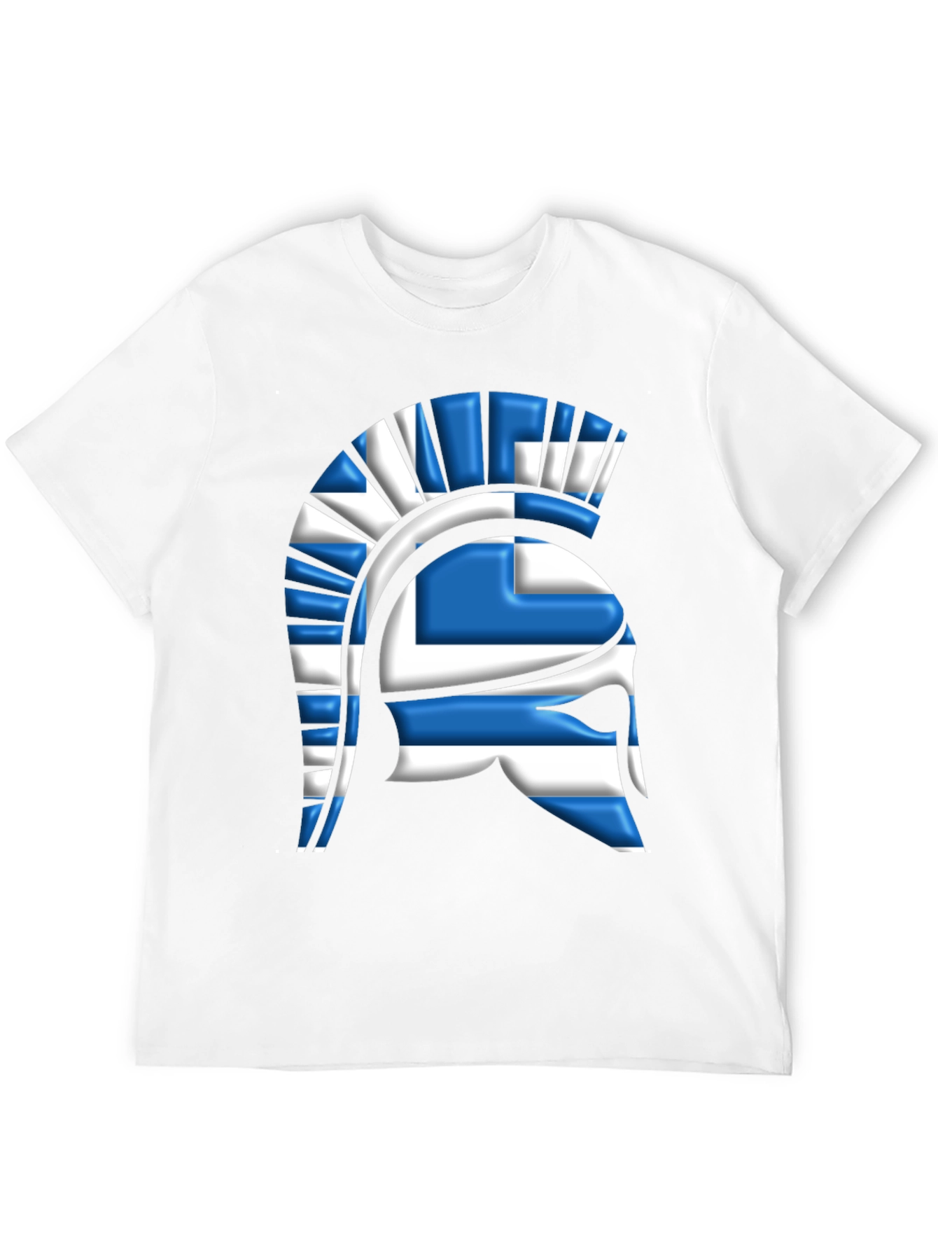 Greek Spartan Helmet Flag T-Shirt