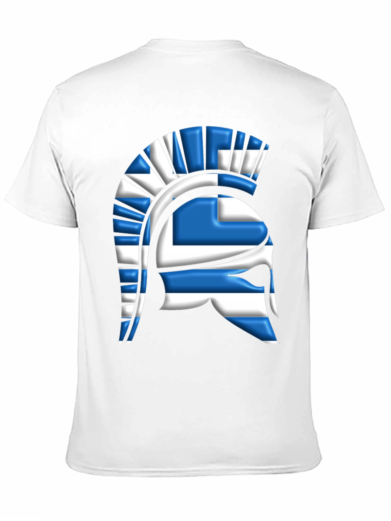 Greek Spartan Helmet Flag T-Shirt