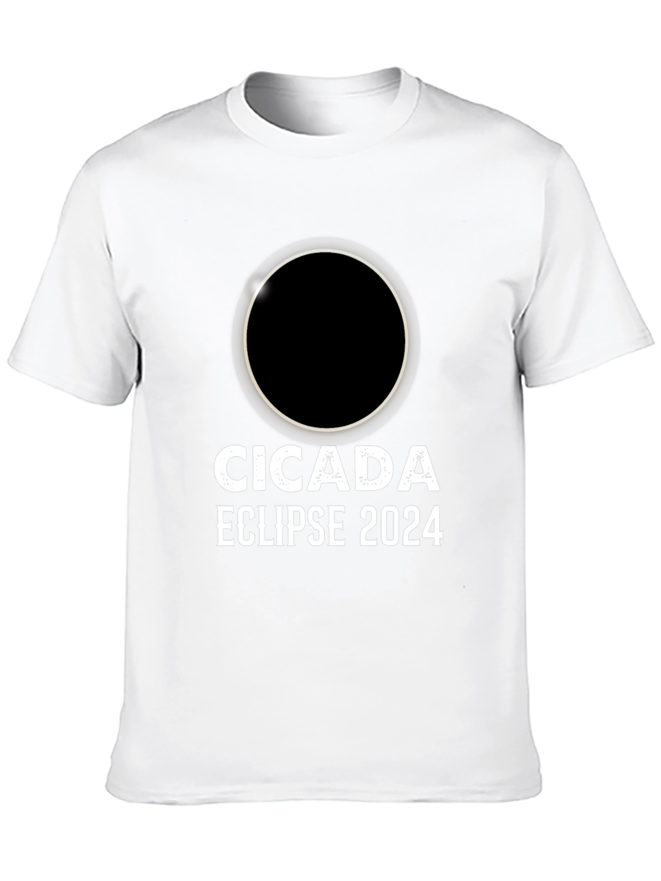 Cicada Eclipse 2024 Black T-Shirt
