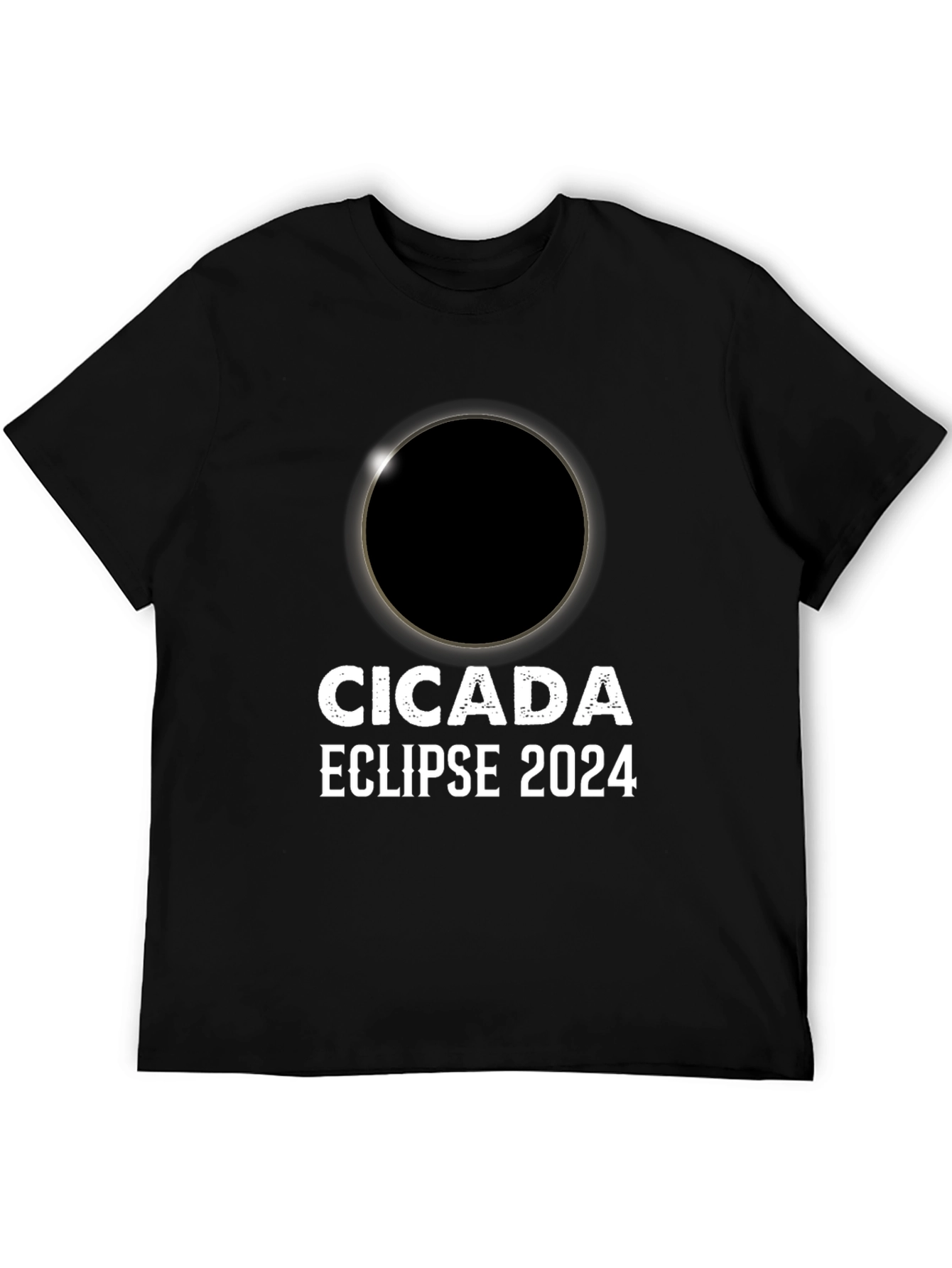 Cicada Eclipse 2024 Black T-Shirt
